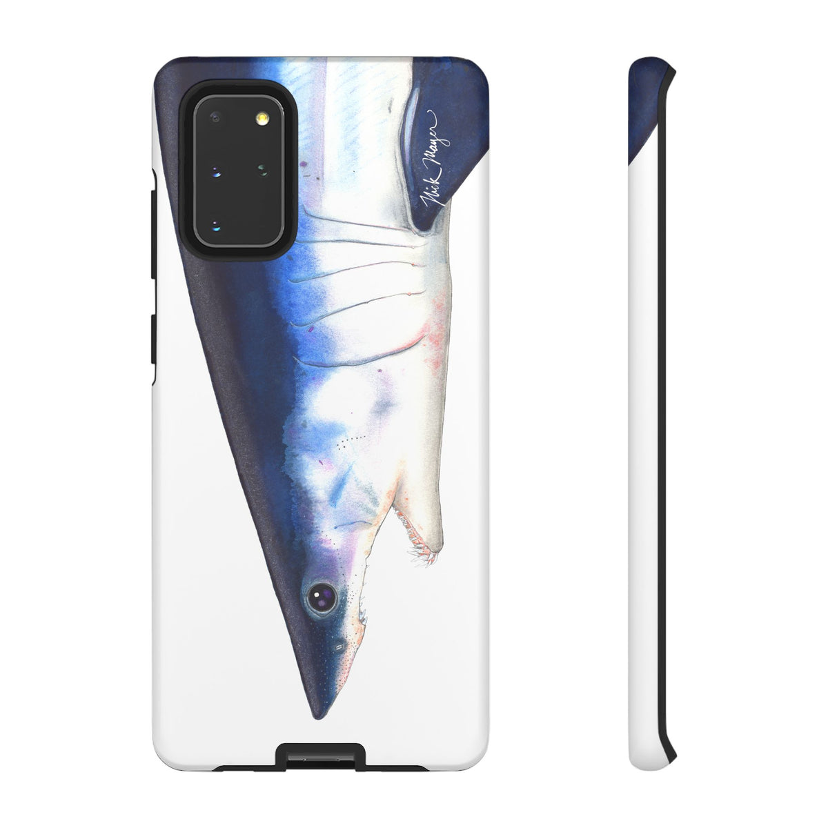 Mako Shark Face White Phone Case (Samsung) Printify