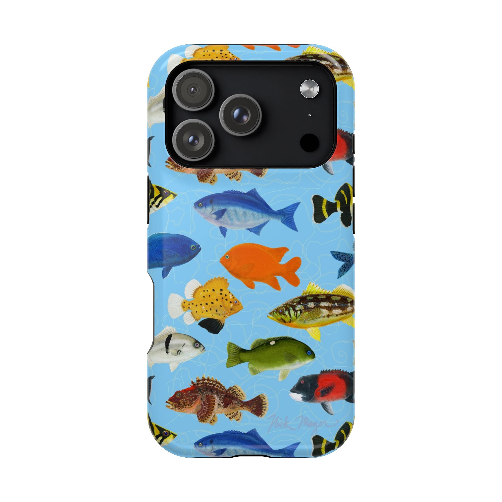 California Fish Blue MagSafe iPhone Case