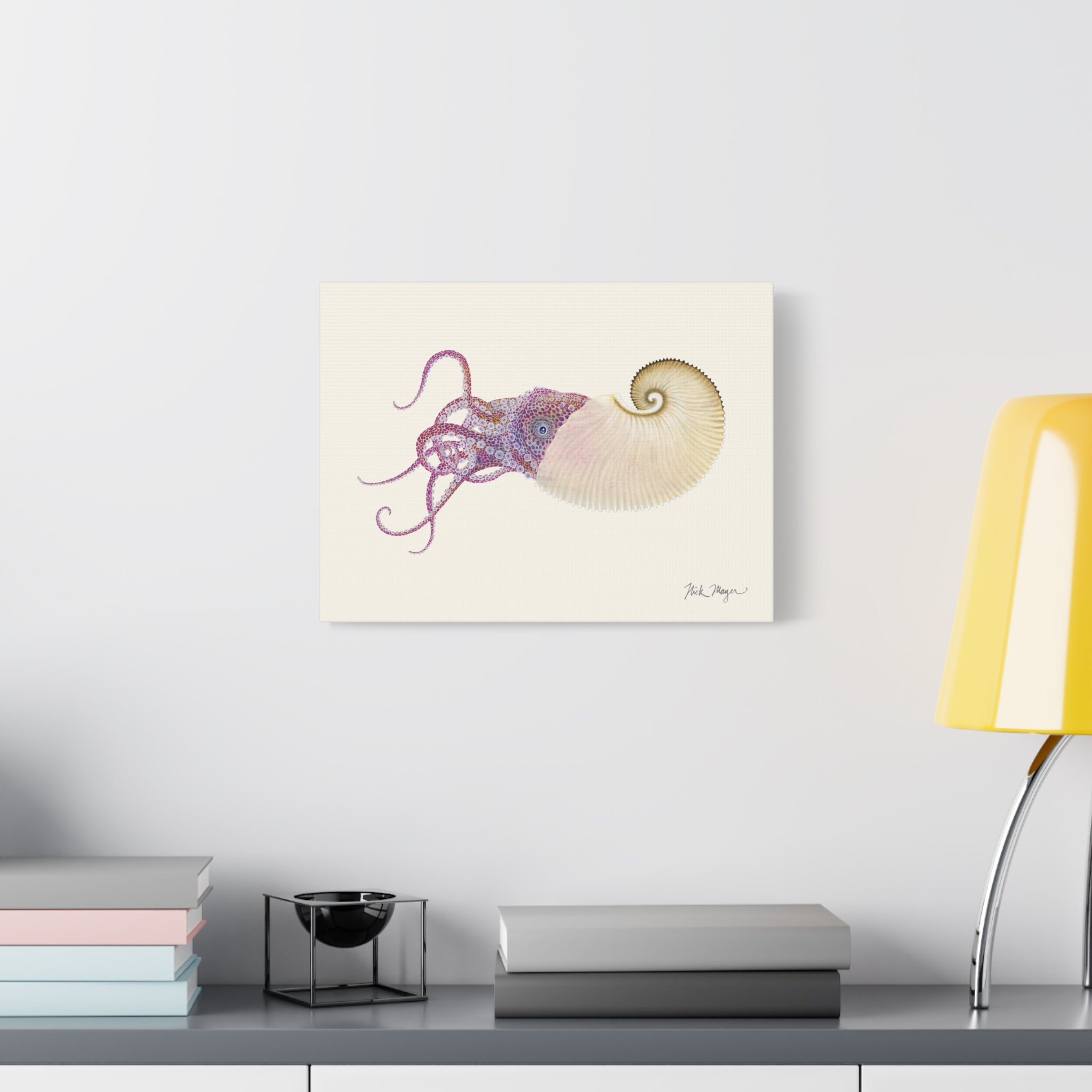 Paper Nautilus Canvas Print