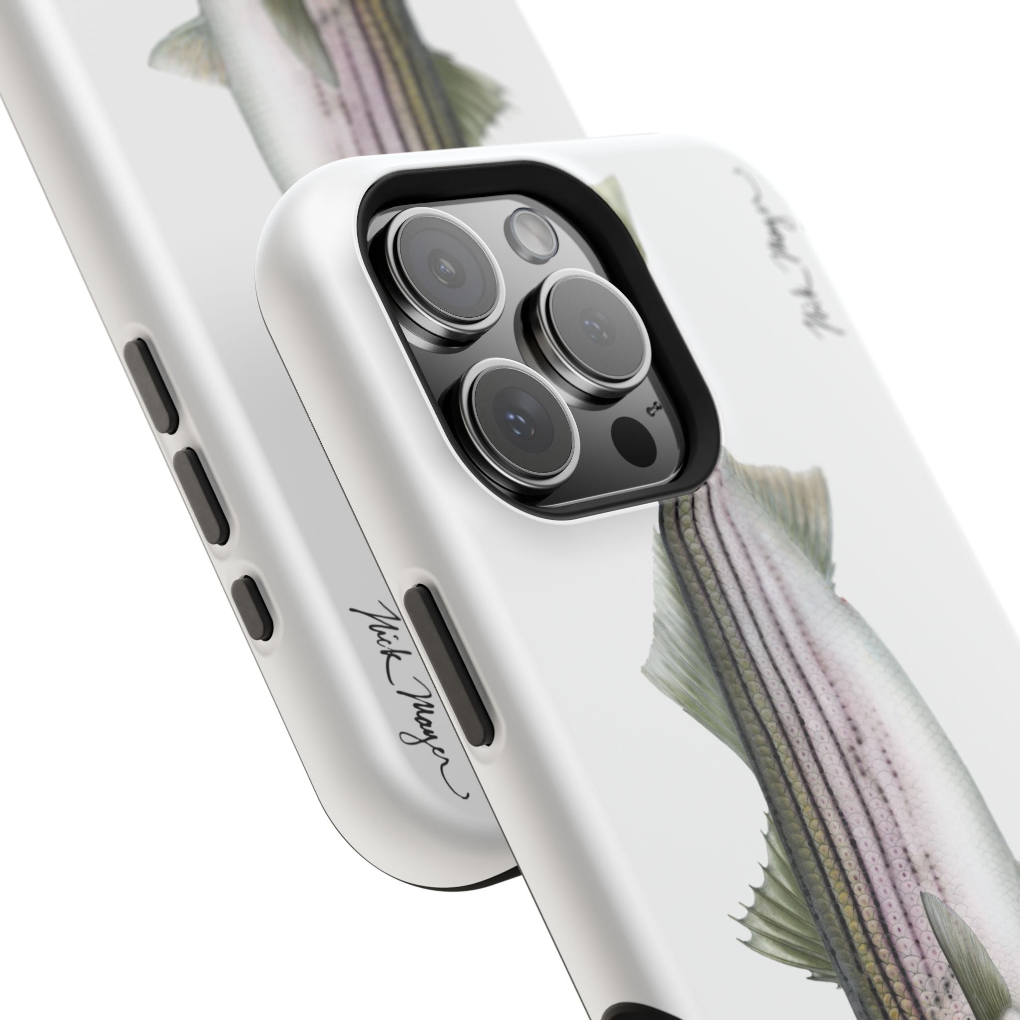 30 lb Striper MagSafe White iPhone Case