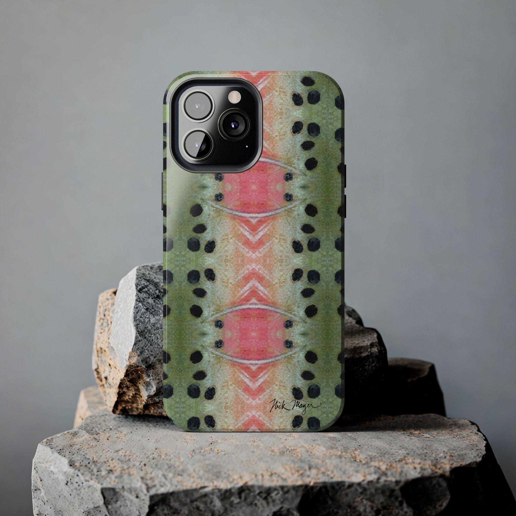 Rainbow Trout Pattern Phone Case (iPhone)