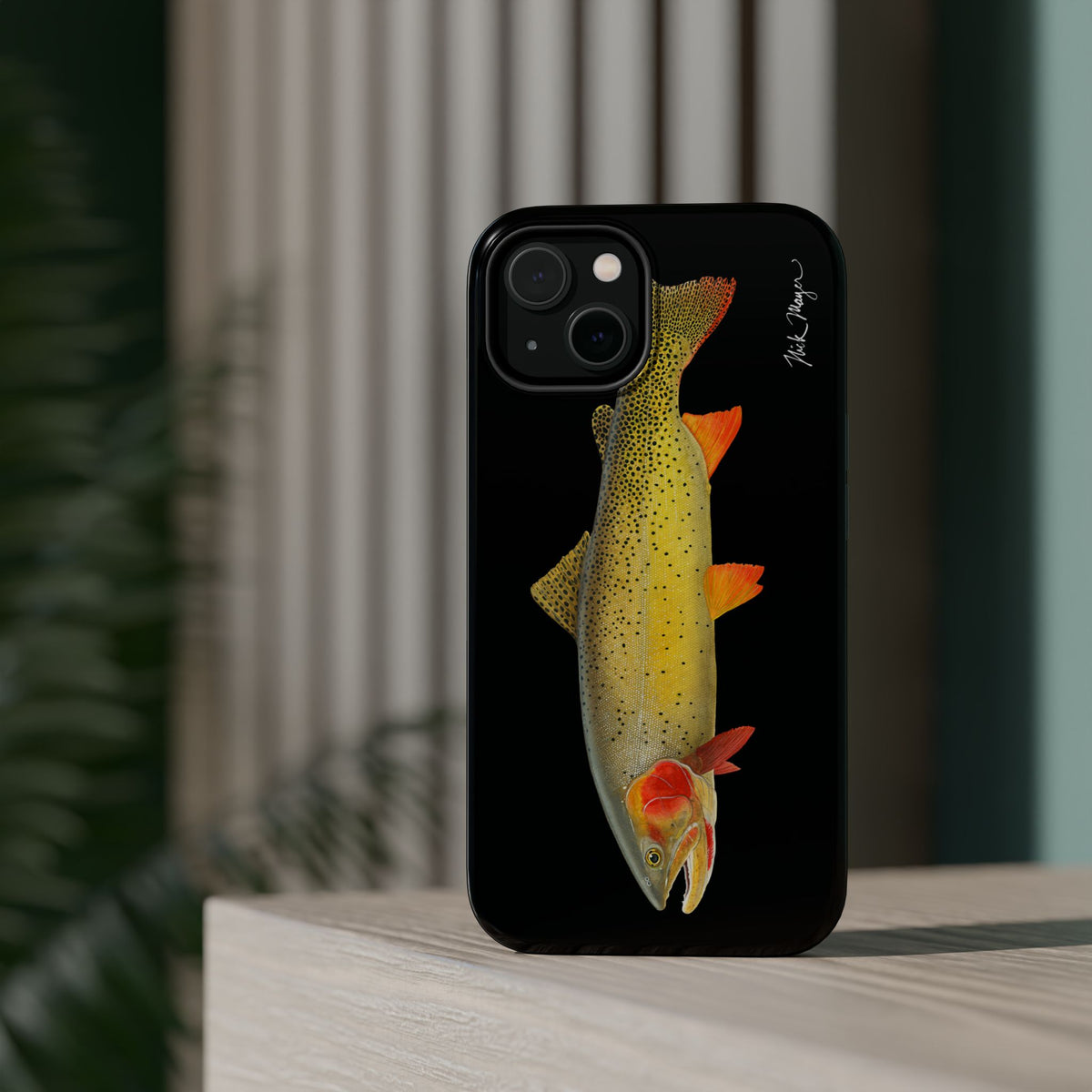 Cutthroat Trout 1 Black MagSafe iPhone Case Printify
