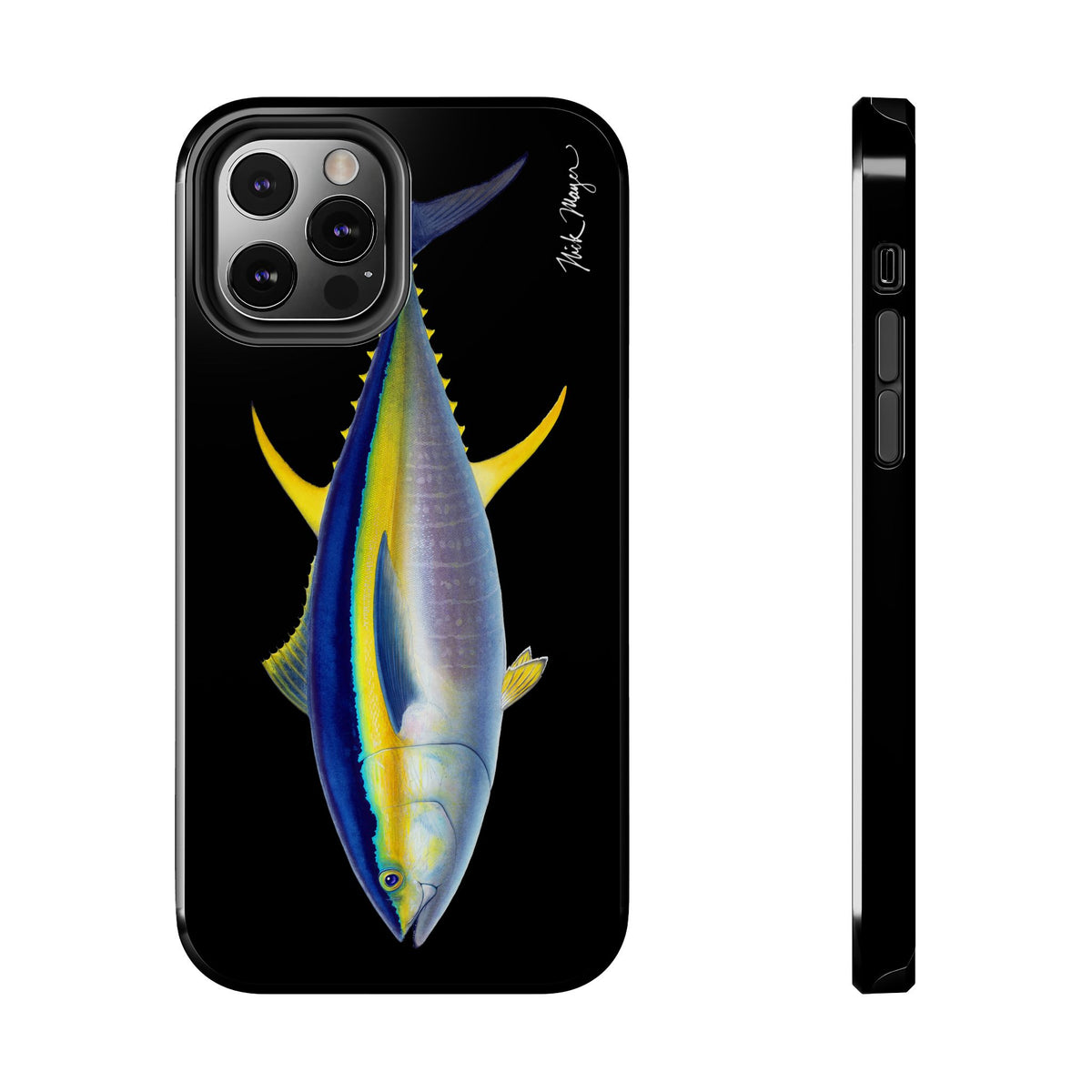 Yellowfin Tuna Black Phone Case (iPhone) Printify