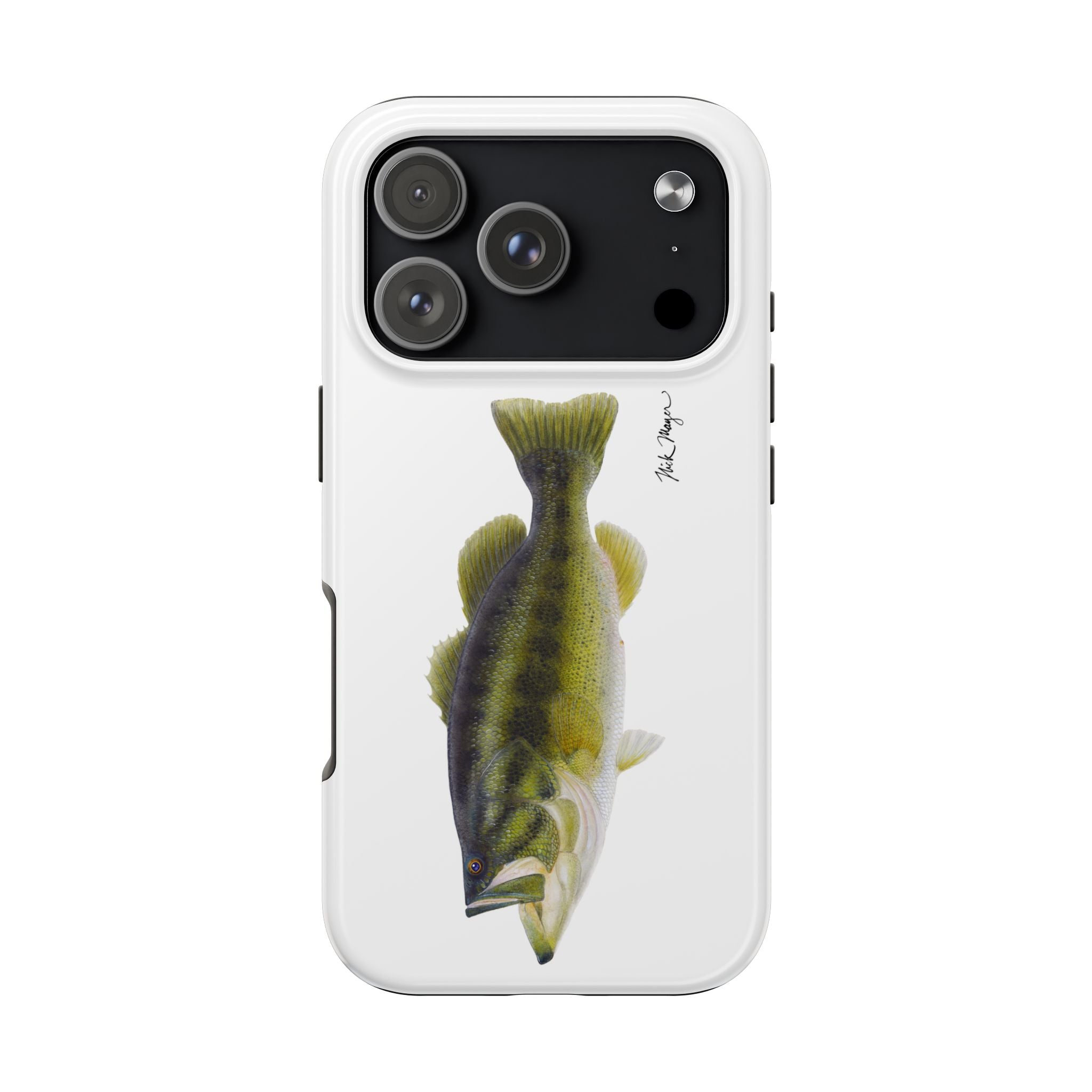 Largemouth Bass White Phone Case (iPhone)