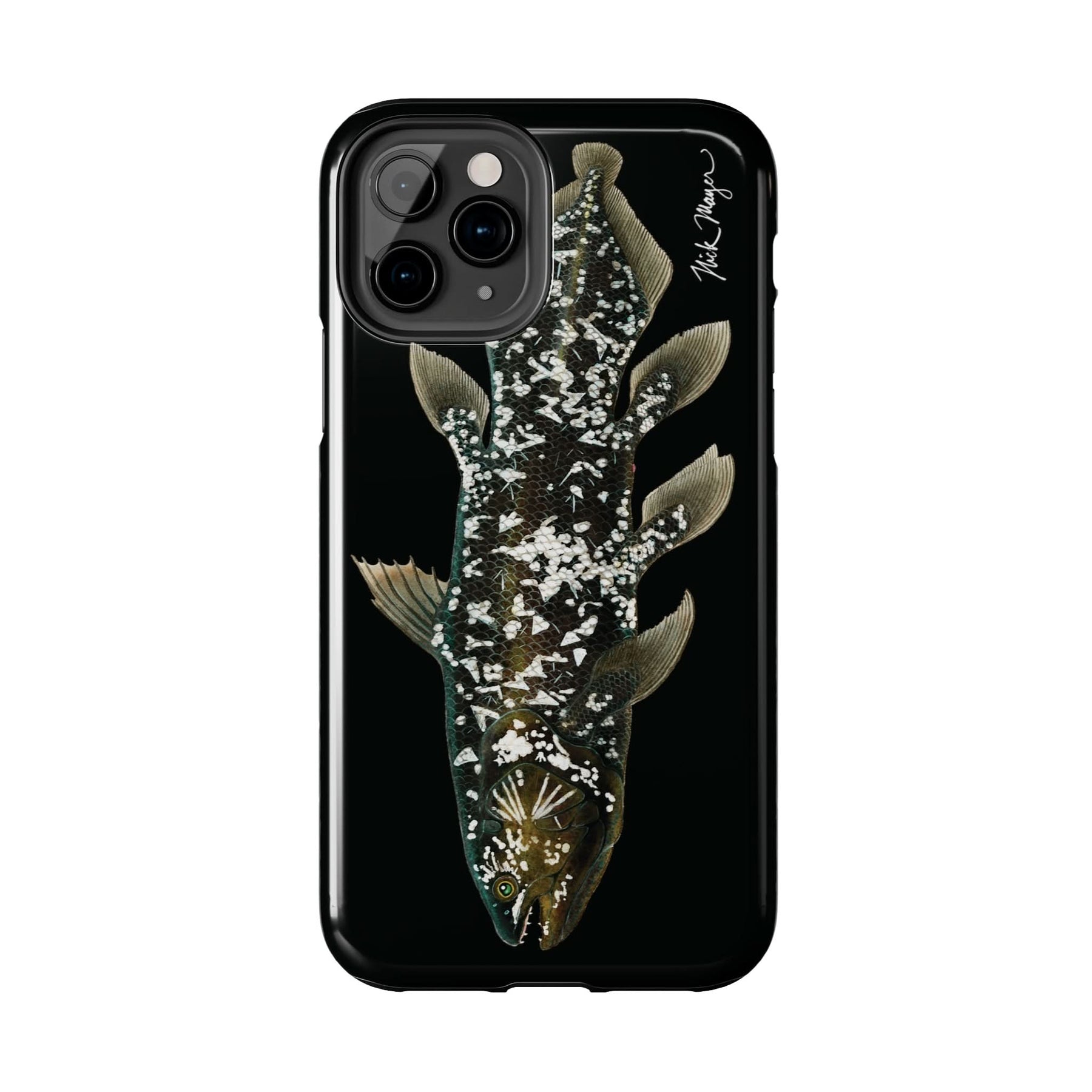 Coelacanth Black iPhone Case