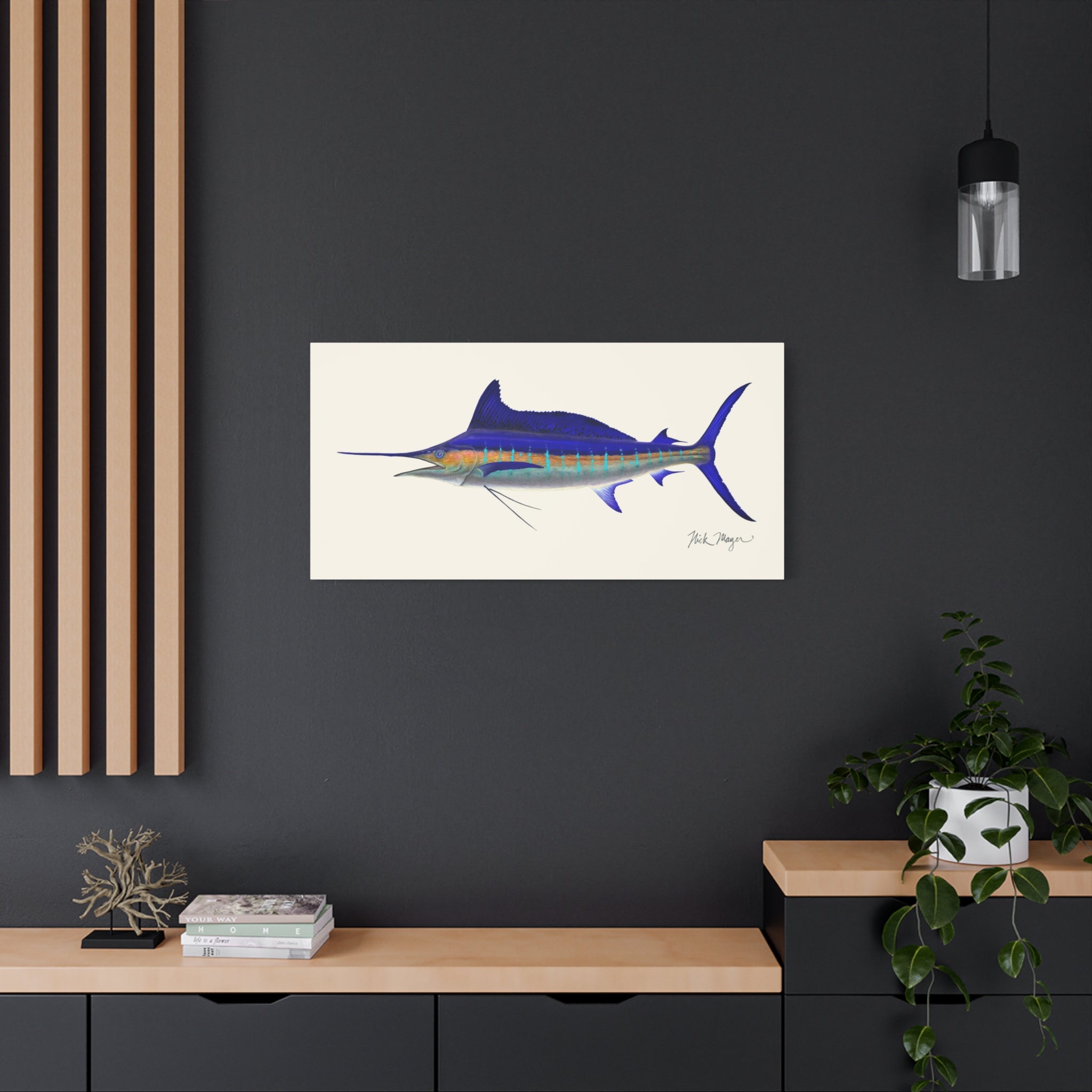 Striped Marlin Canvas Print