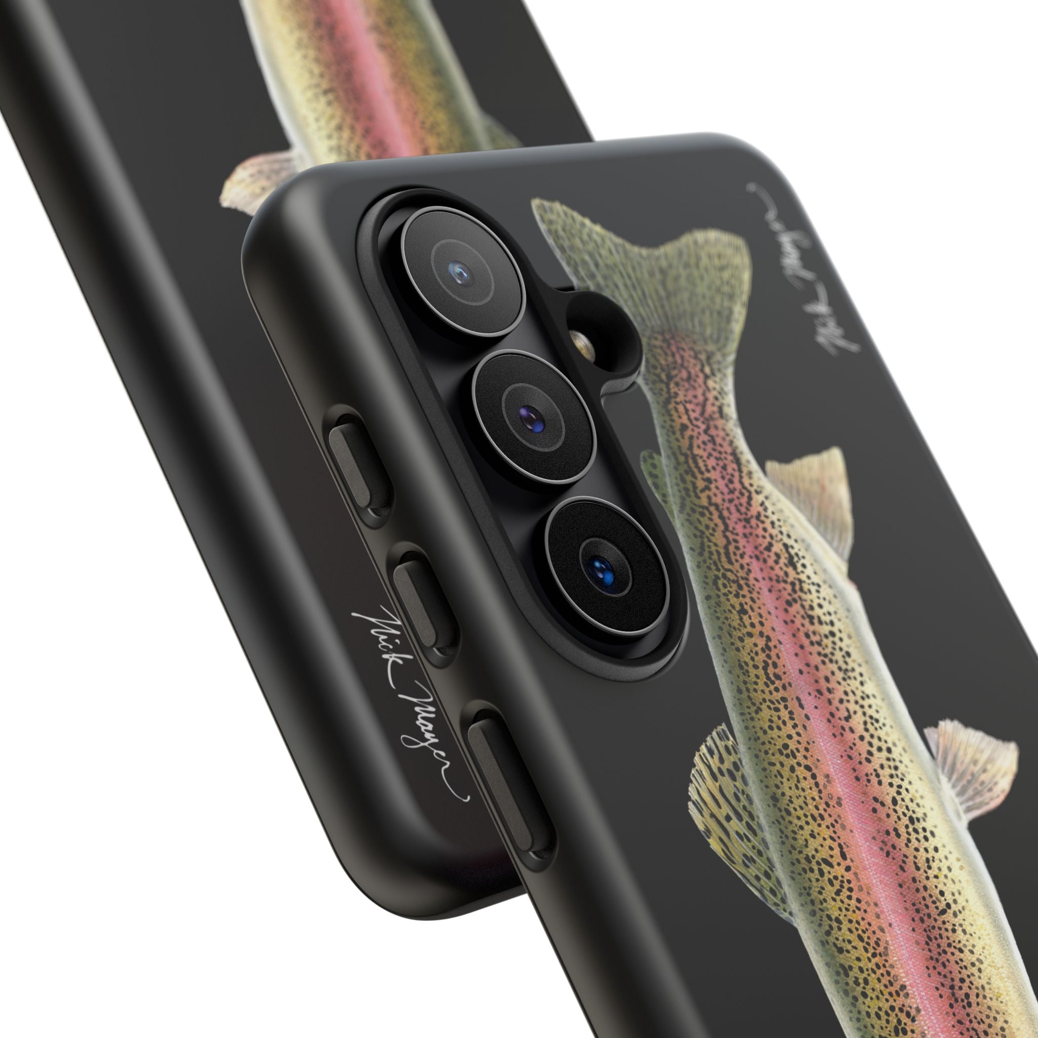 Rainbow Trout Black Phone Case (Samsung) Printify