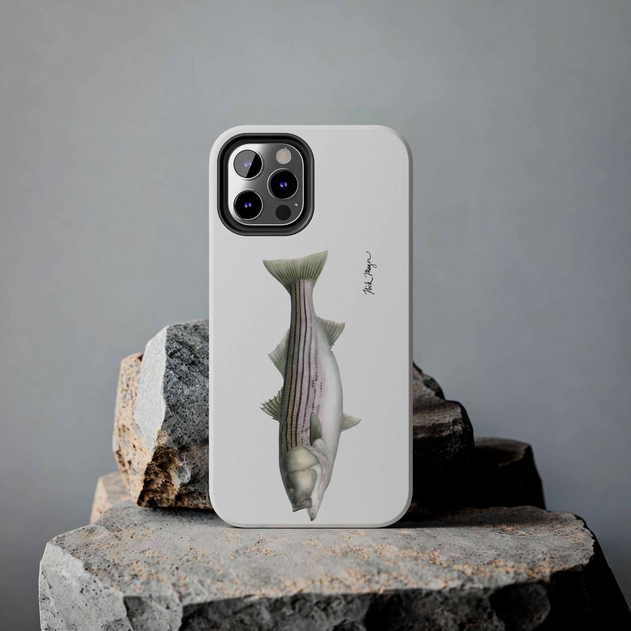 30 lb Striper White Phone Case (iPhone)