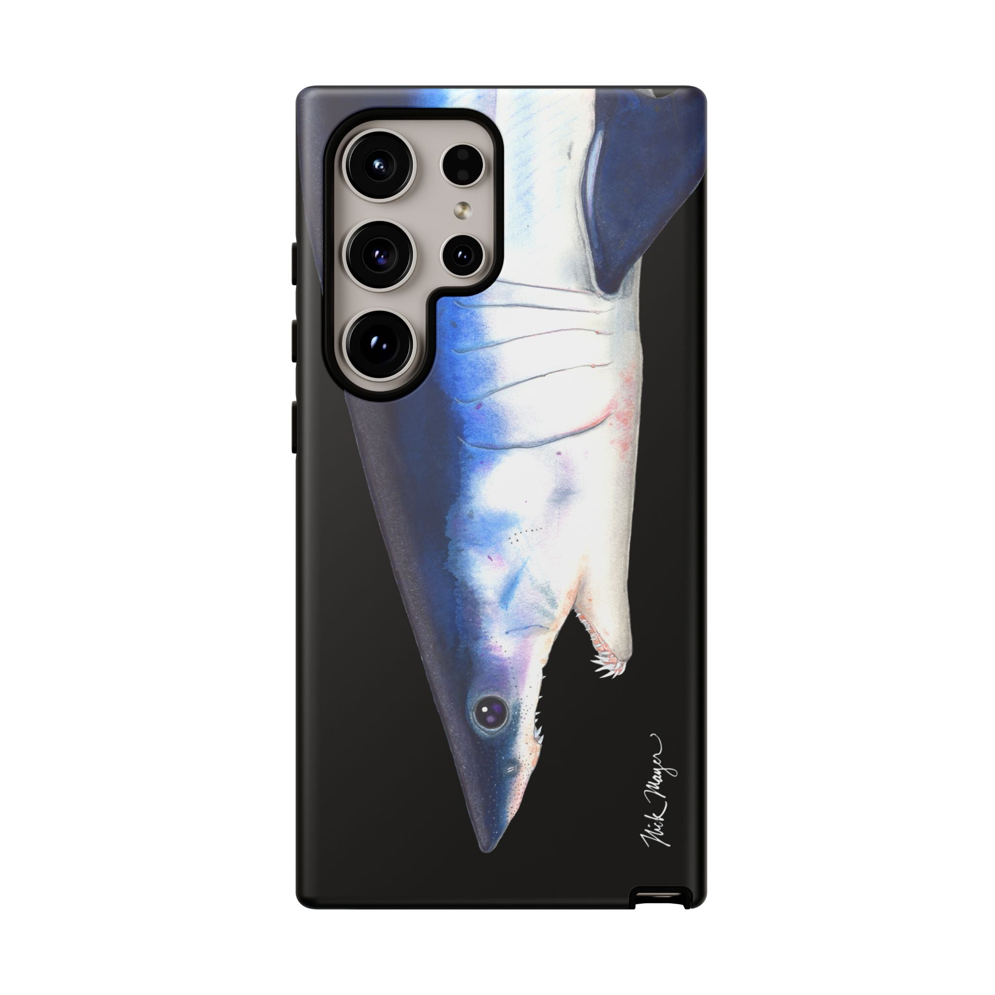 Mako Shark Face Black Phone Case (Samsung) Printify