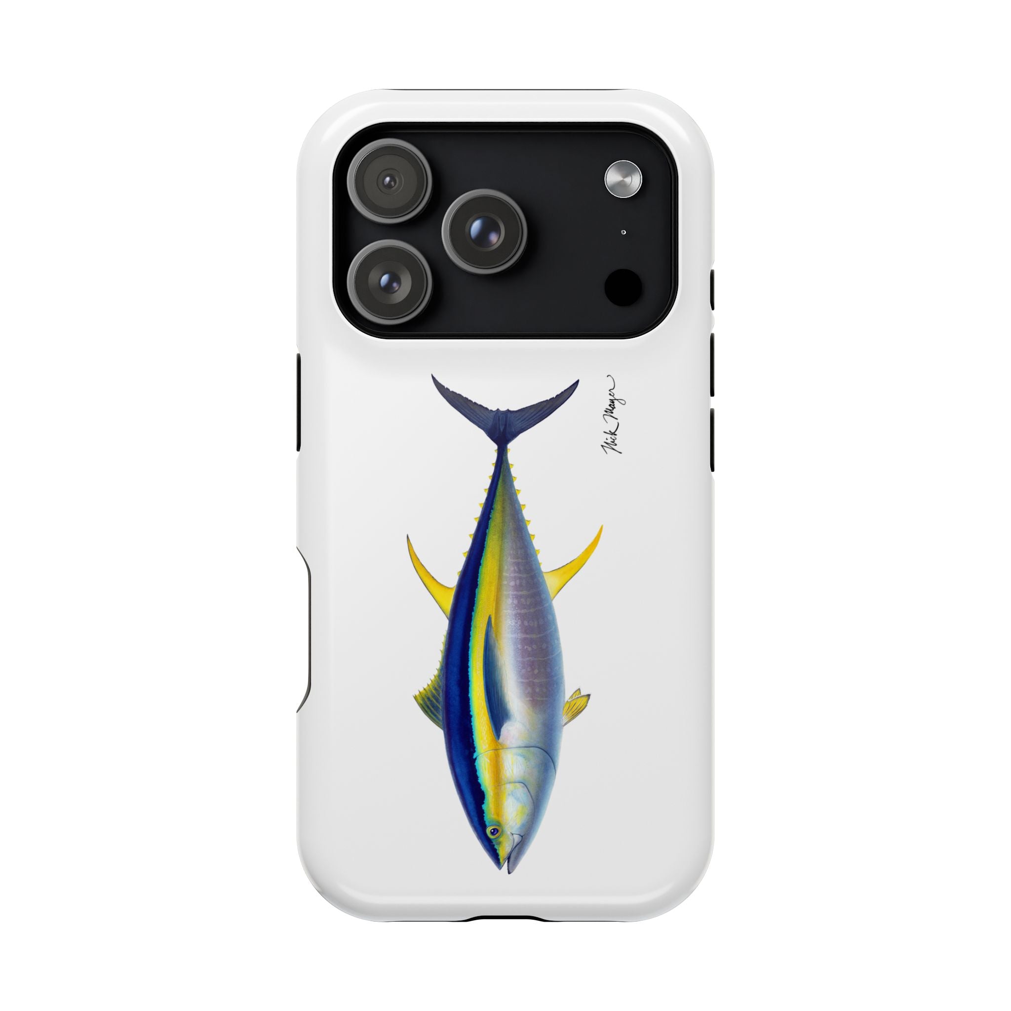 Yellowfin Tuna MagSafe White iPhone Case