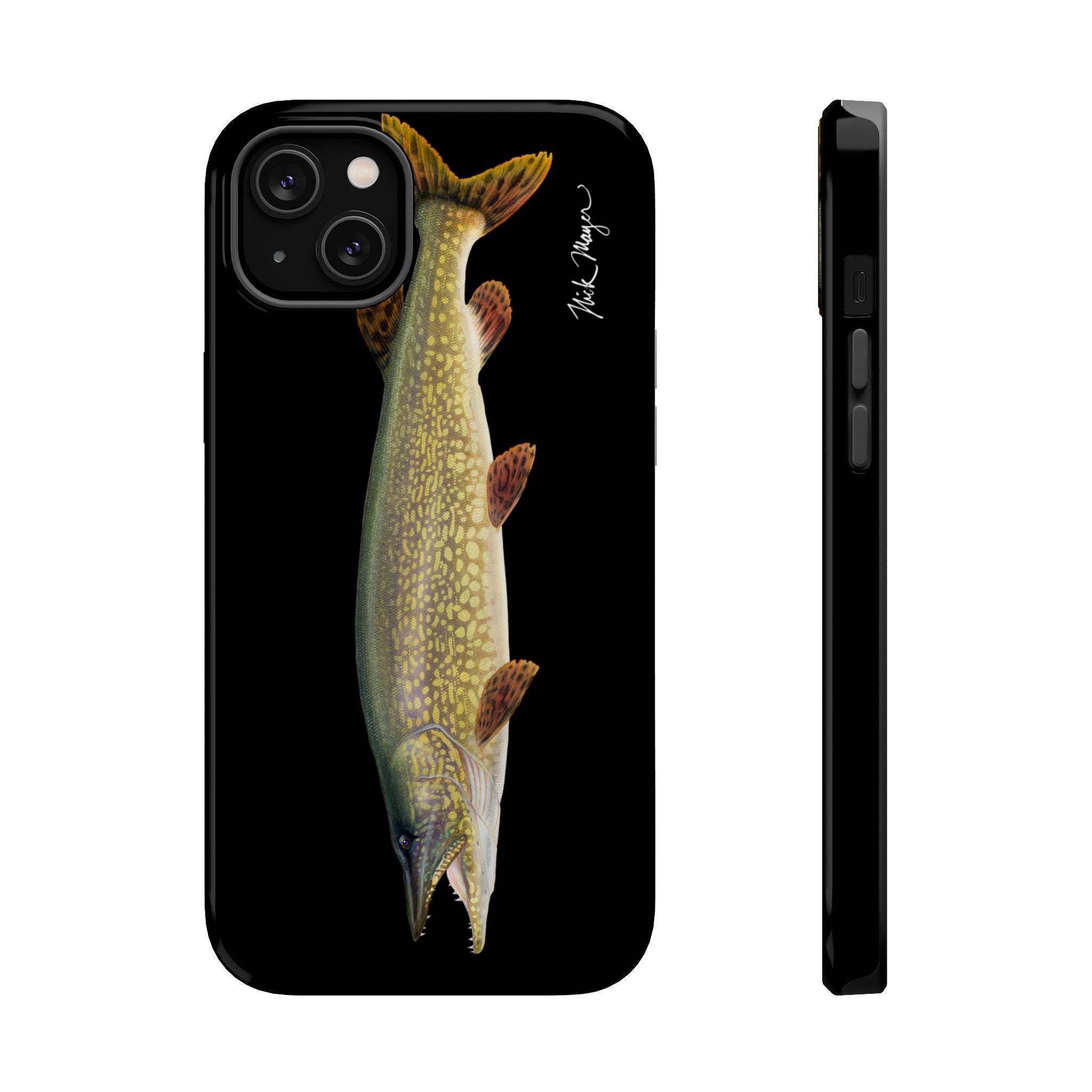 Northern Pike MagSafe Black iPhone Case Printify