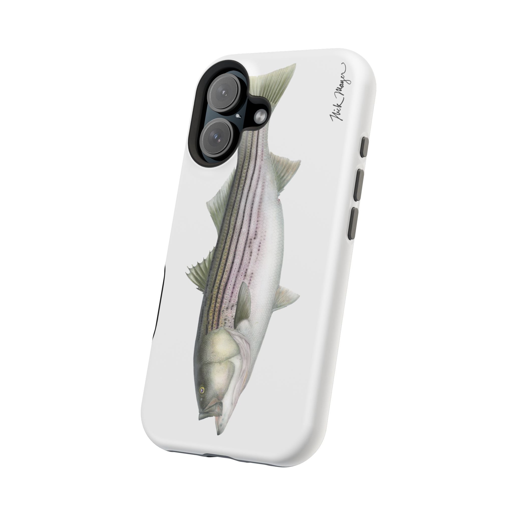 30 lb Striper MagSafe White iPhone Case