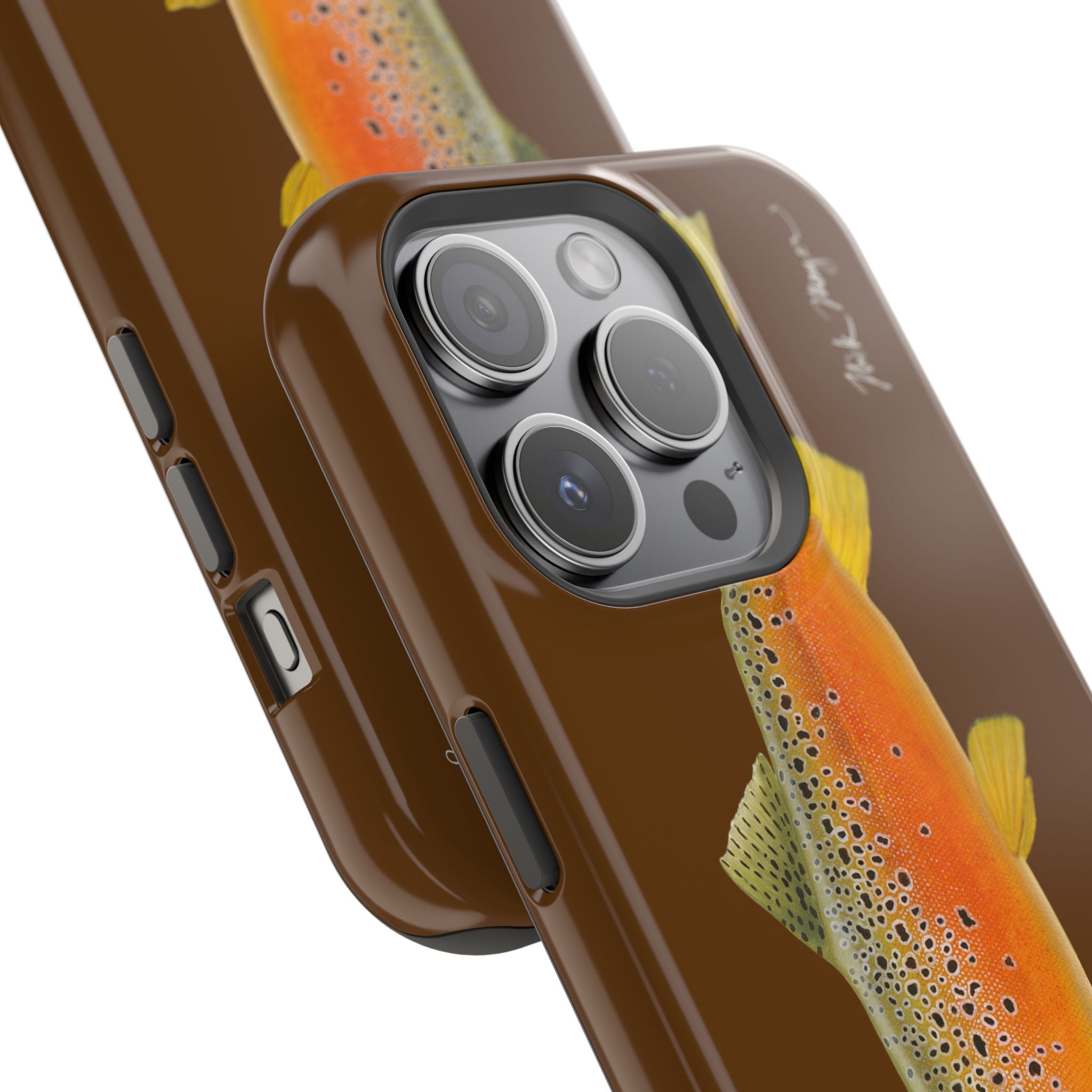 Brown Trout 2 Brown MagSafe iPhone Case, Limited Run