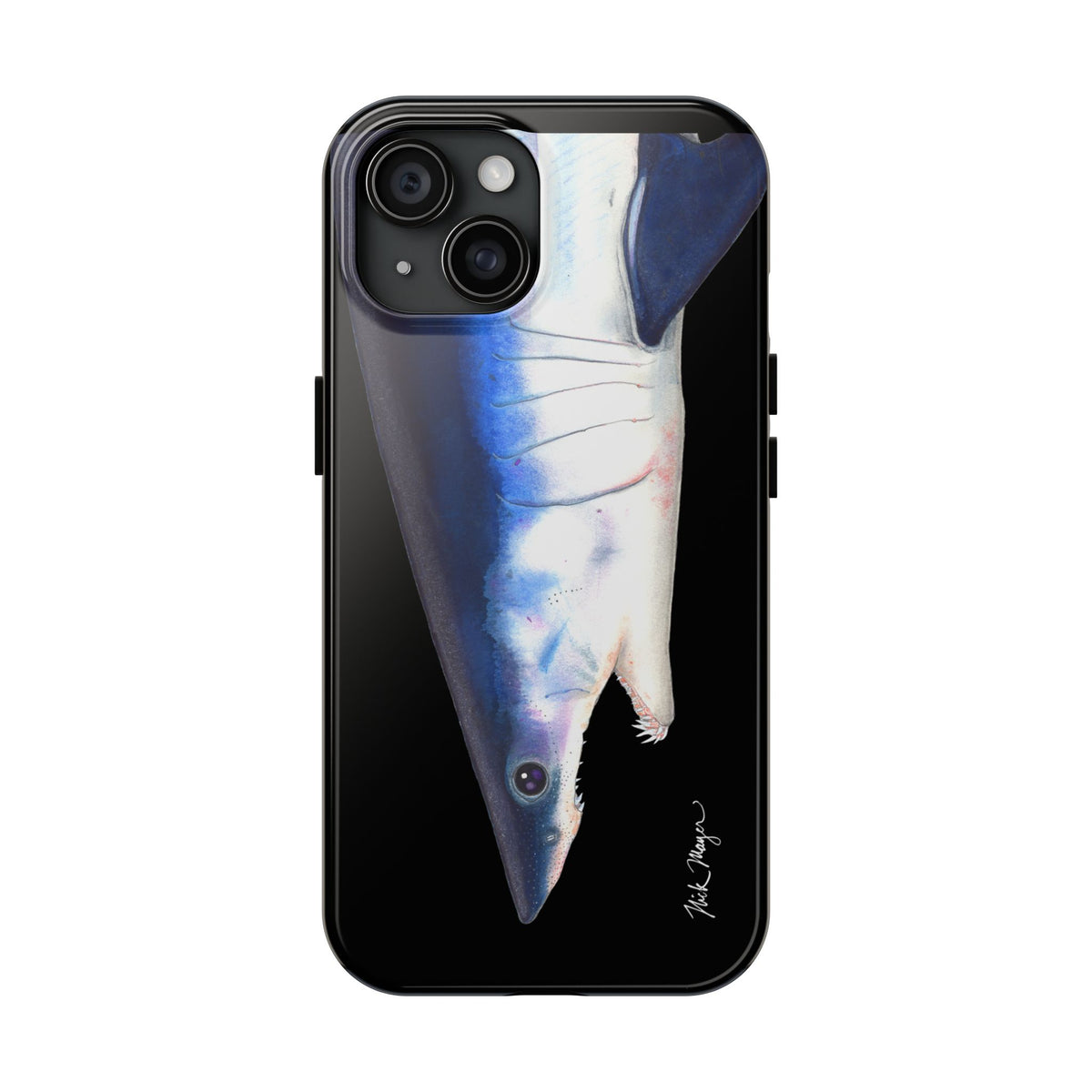 Mako Shark Face Black Case (iPhone) Printify