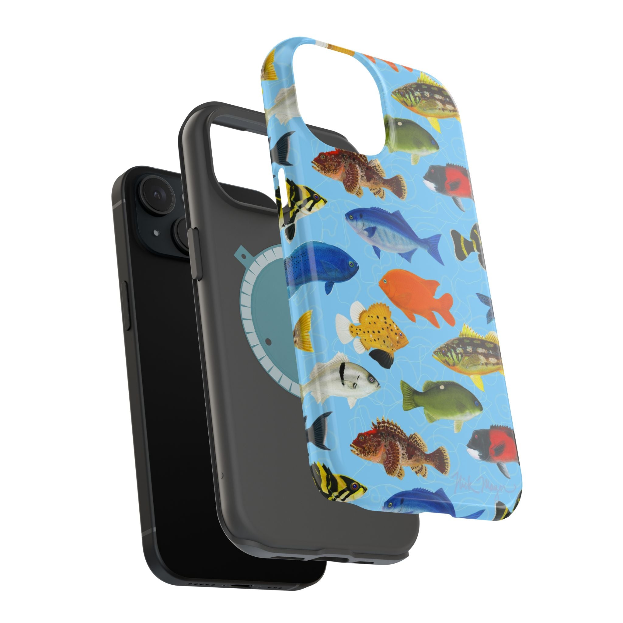 California Fish Blue MagSafe iPhone Case