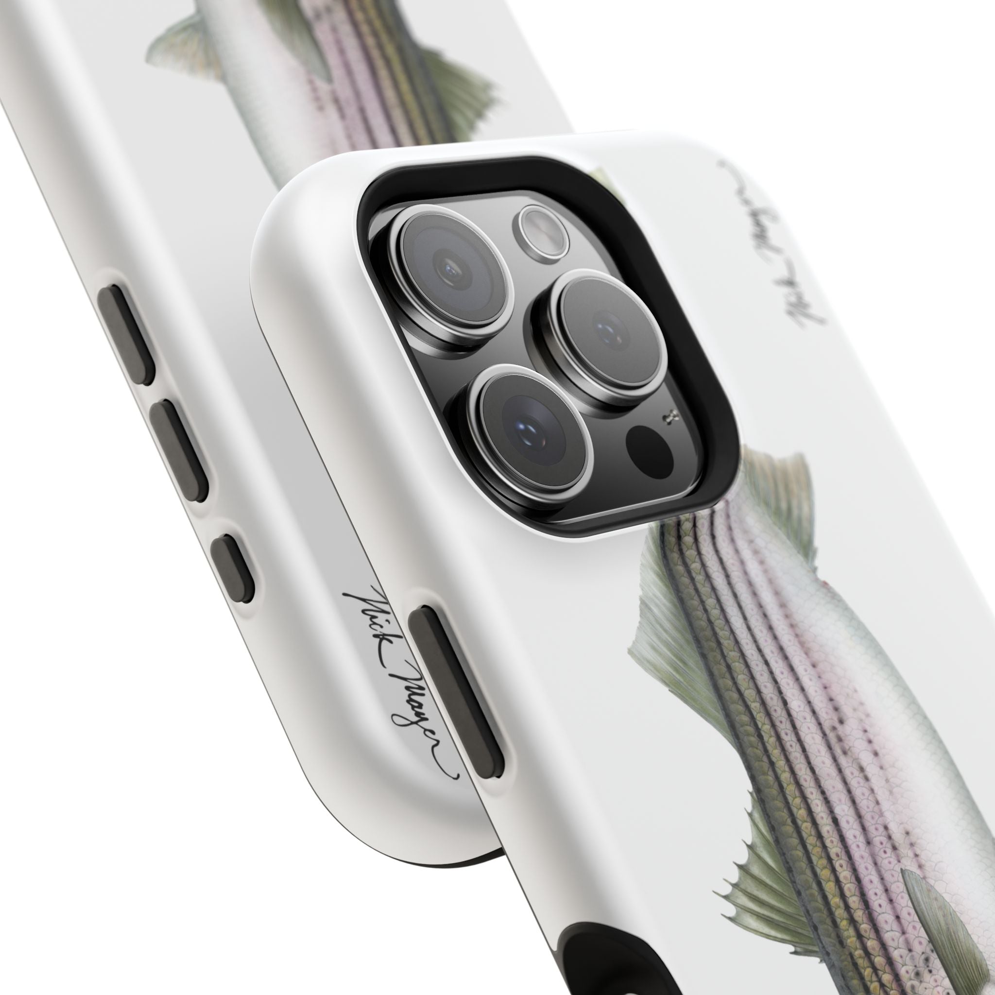30 lb Striper MagSafe White iPhone Case