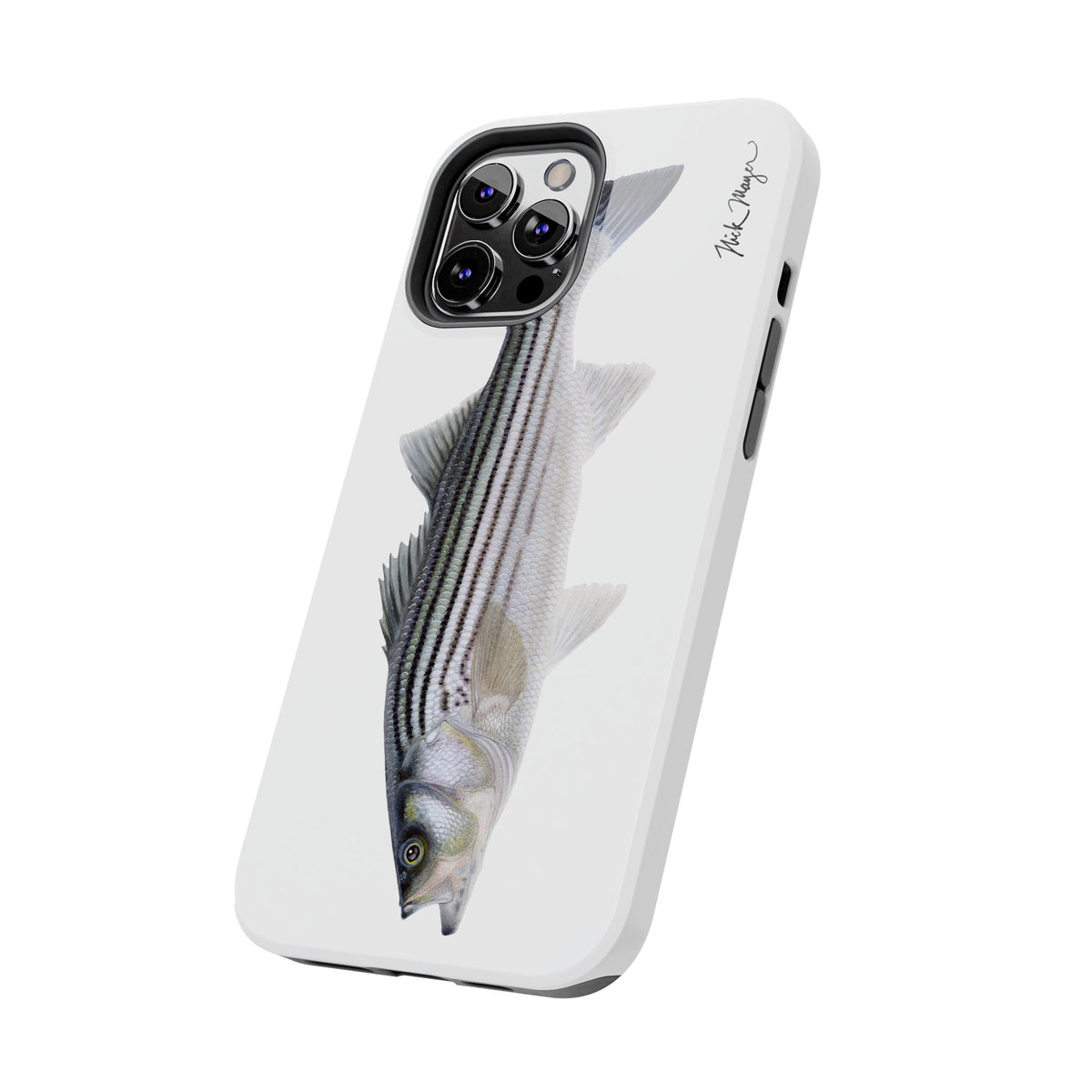 Schoolie Striper White Phone Case (iPhone) Printify