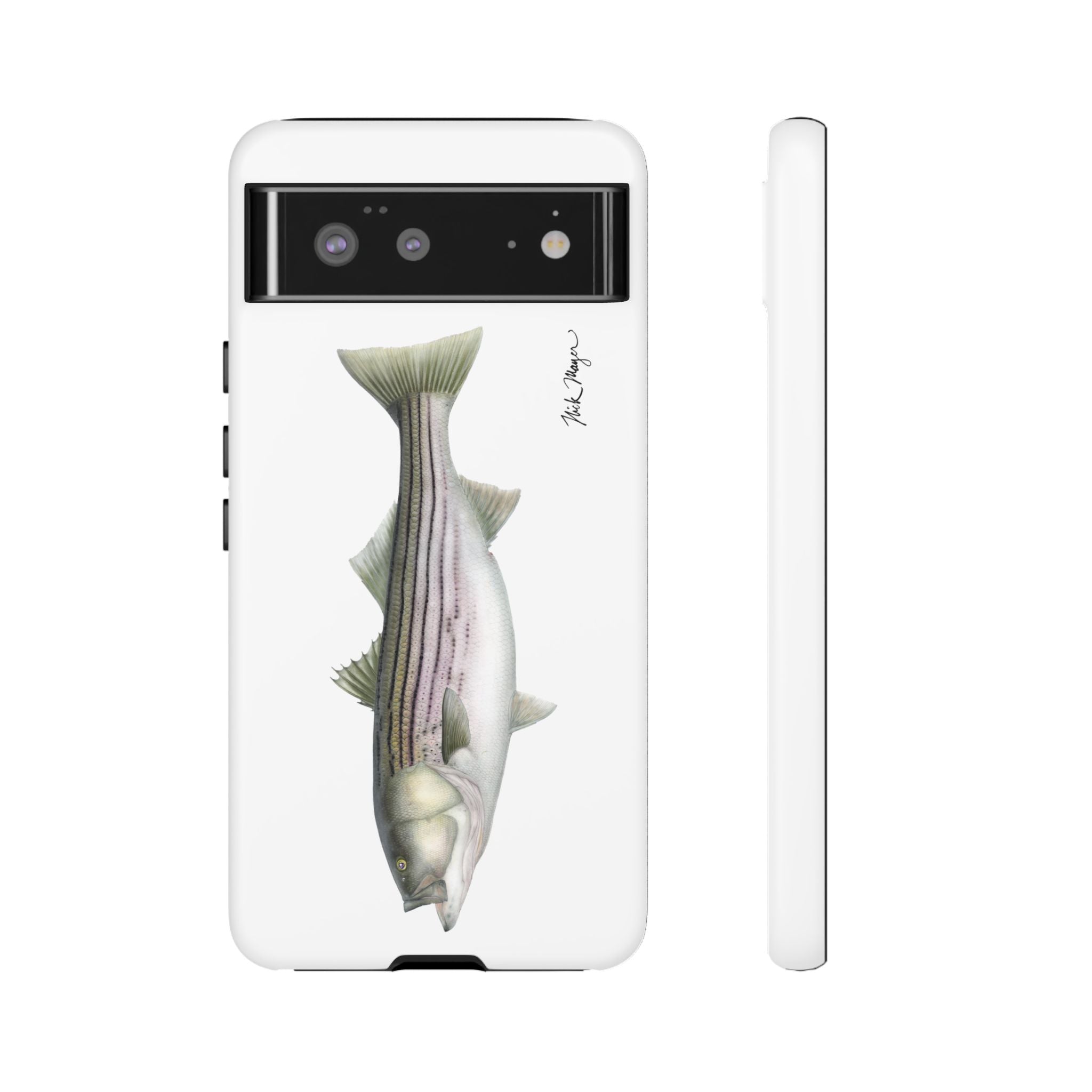 30 lb Striper White Phone Case (Samsung) Printify