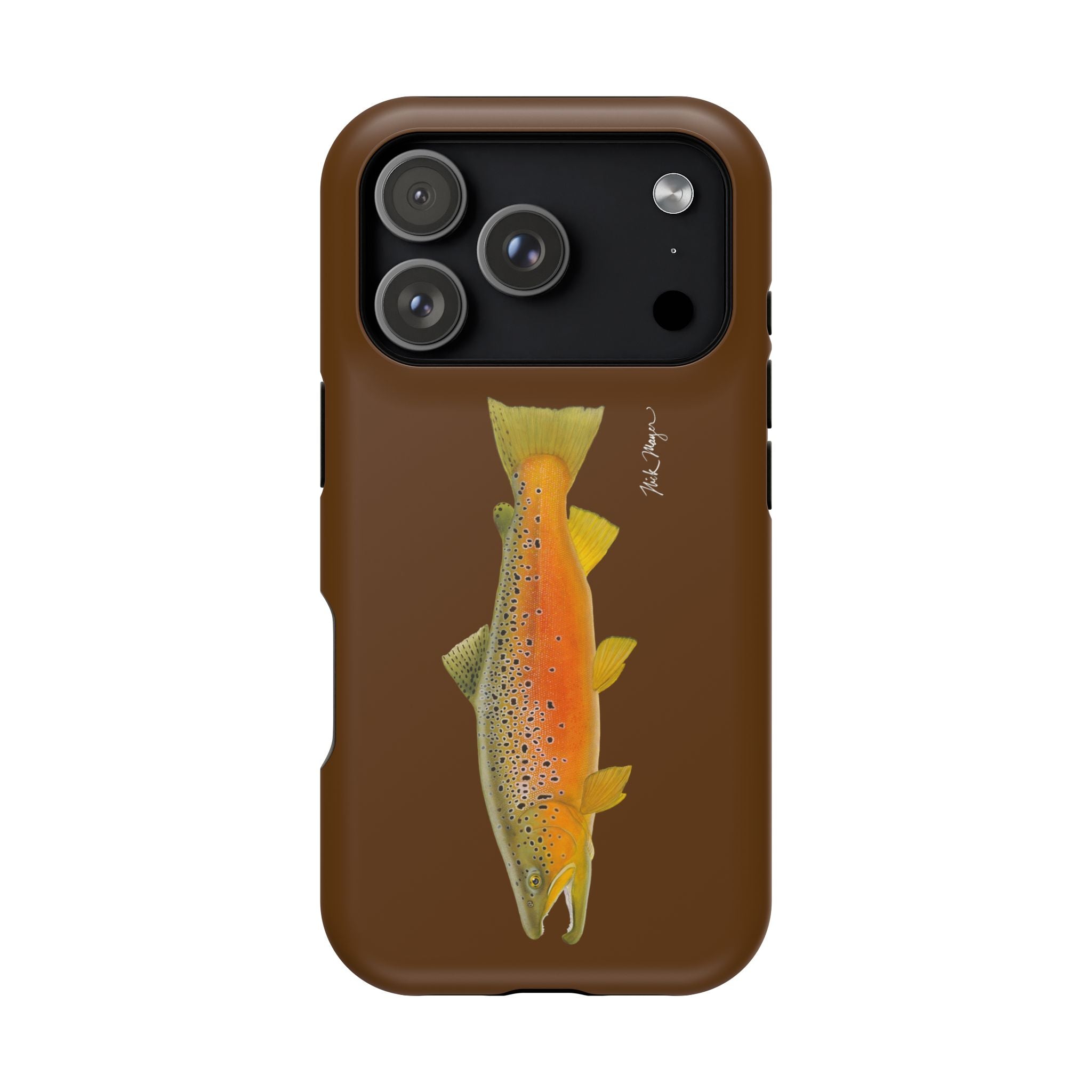 Brown Trout 2 Brown MagSafe iPhone Case, Limited Run