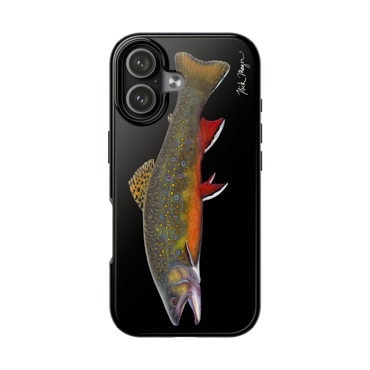 Brook Trout Black Phone Case (iPhone) Printify