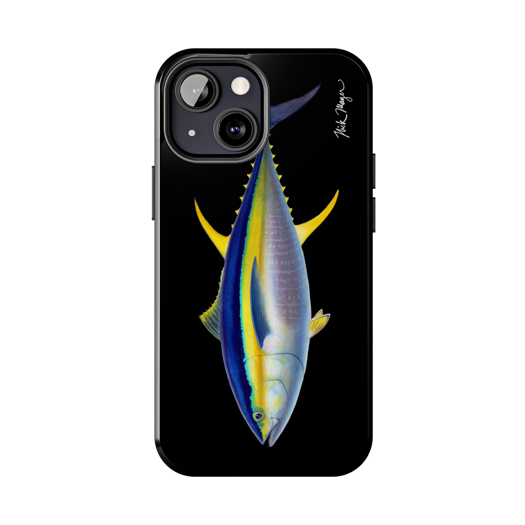 Yellowfin Tuna Black Phone Case (iPhone)