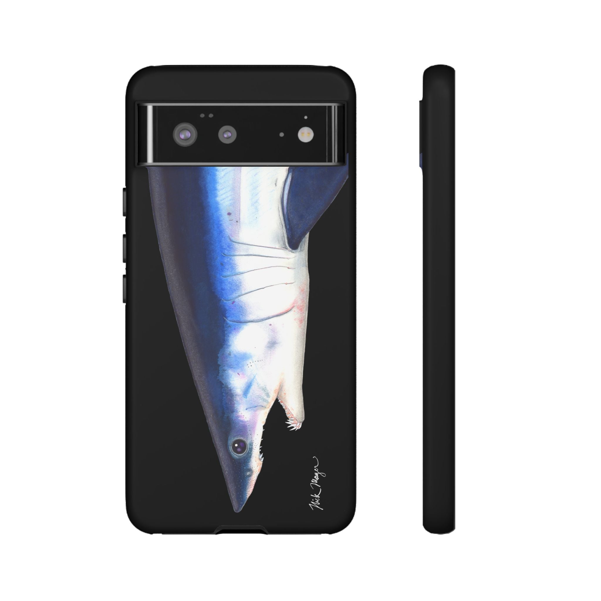 Mako Shark Face Black Phone Case (Samsung) Printify