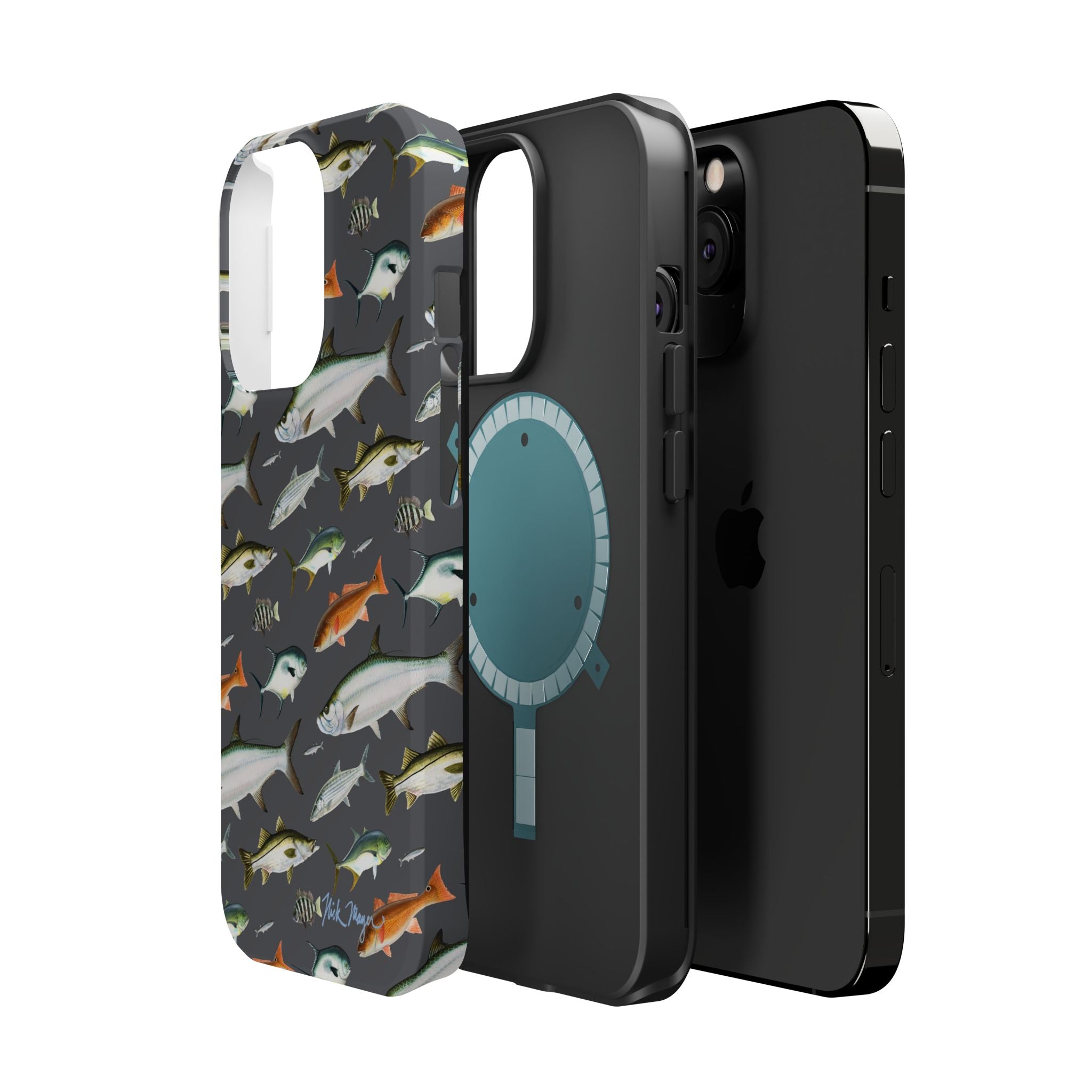 NEW Southern Fish Grey MagSafe iPhone Case