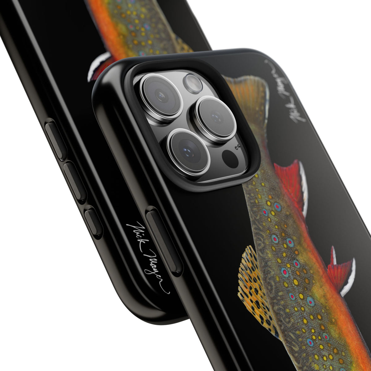 Brook Trout Black Phone Case (iPhone) Printify