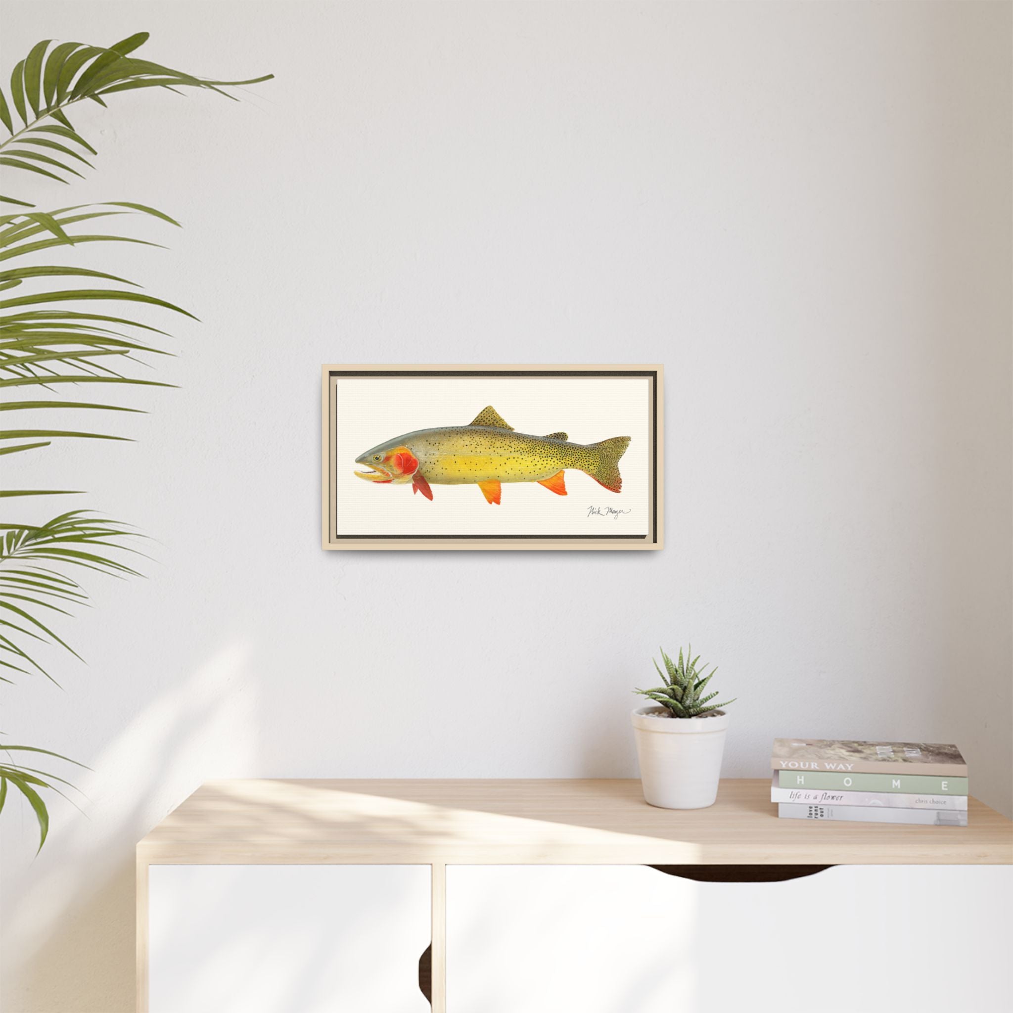 Cutthroat Trout I Framed Canvas Print Printify