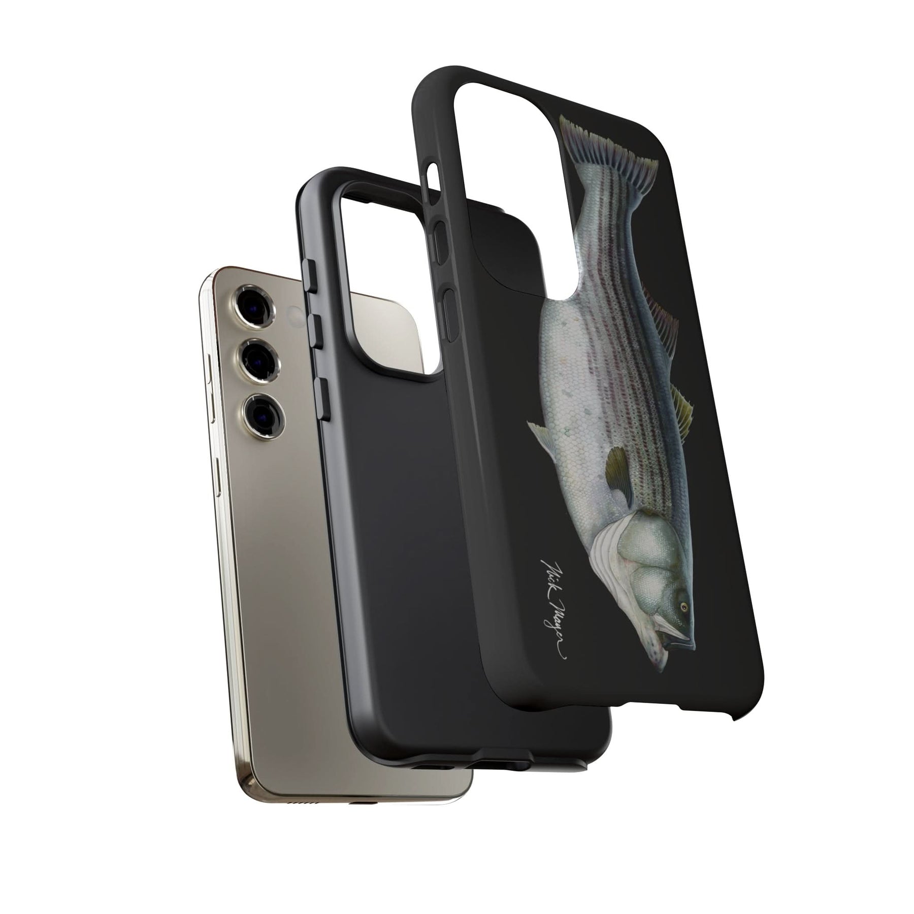 Cow Striper Phone Case (Samsung) - black