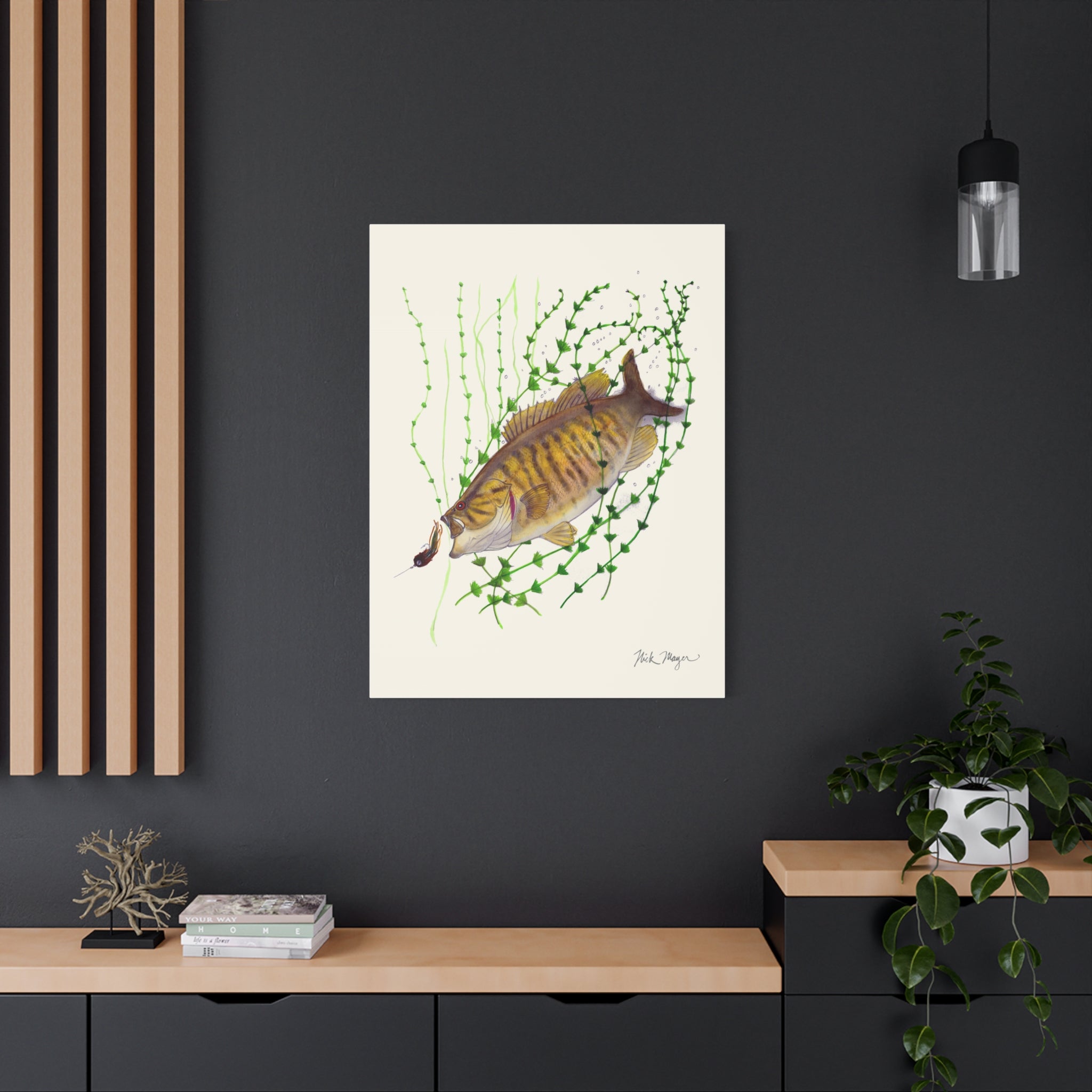 Bronzeback Smallmouth Bass Canvas Print