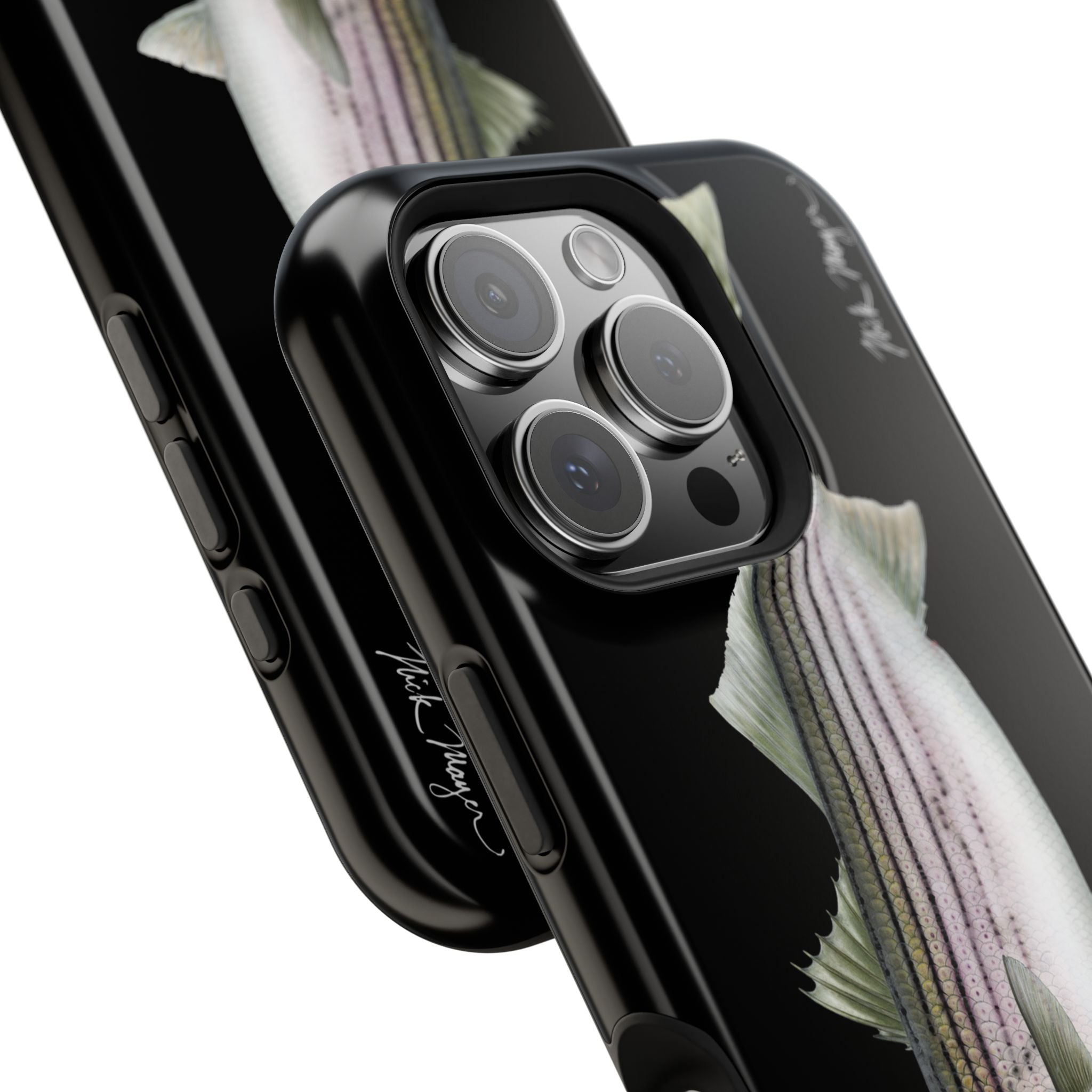 30 lb Striper MagSafe Black iPhone Case