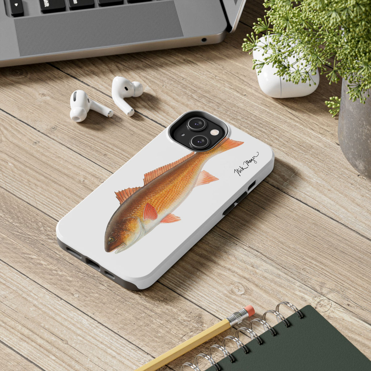 Redfish White Phone Case (iPhone) Printify