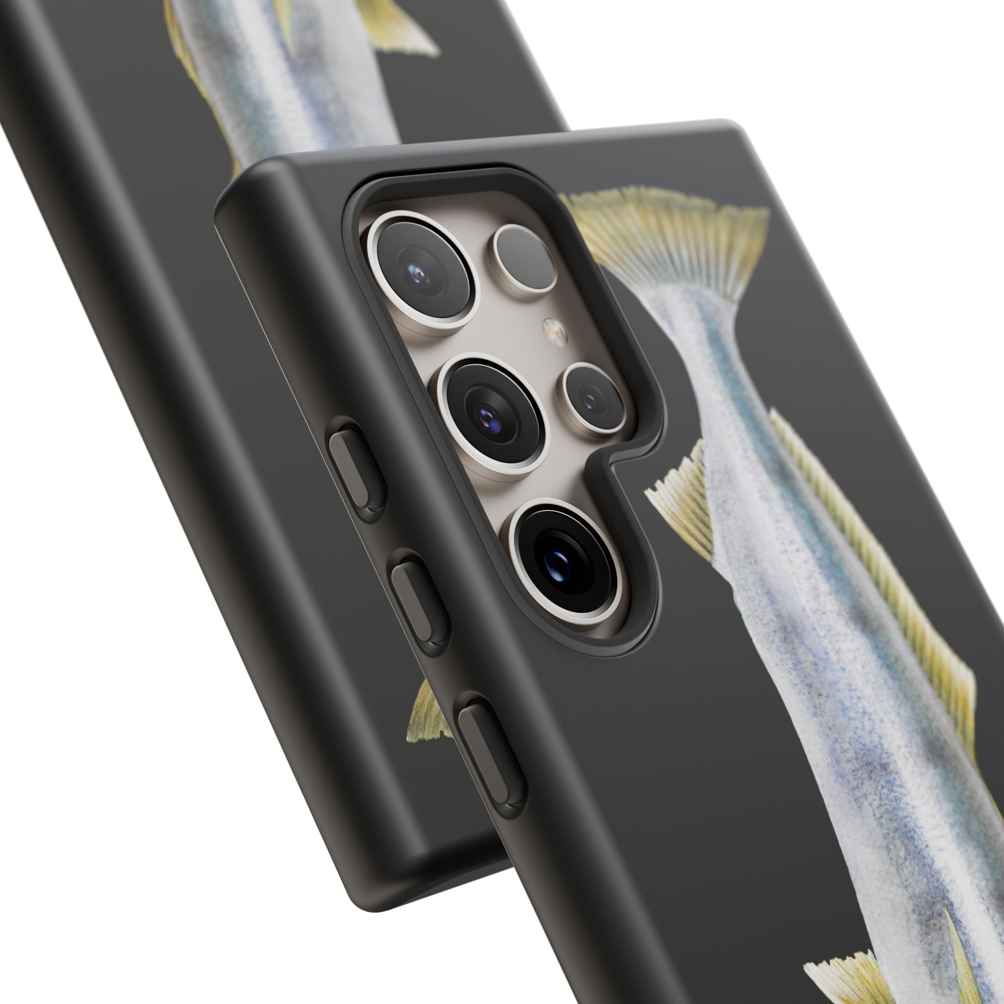 White Sea Bass Phone Case (Samsung) - black