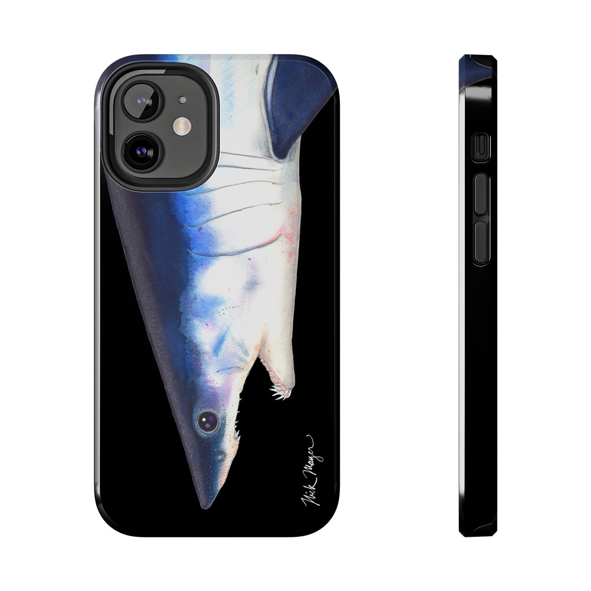 Mako Shark Face Black Case (iPhone) Printify