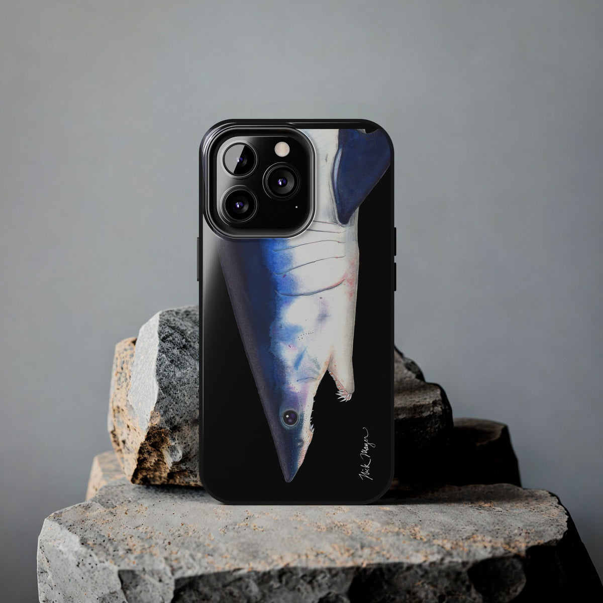 Mako Shark Face Black Case (iPhone) Printify