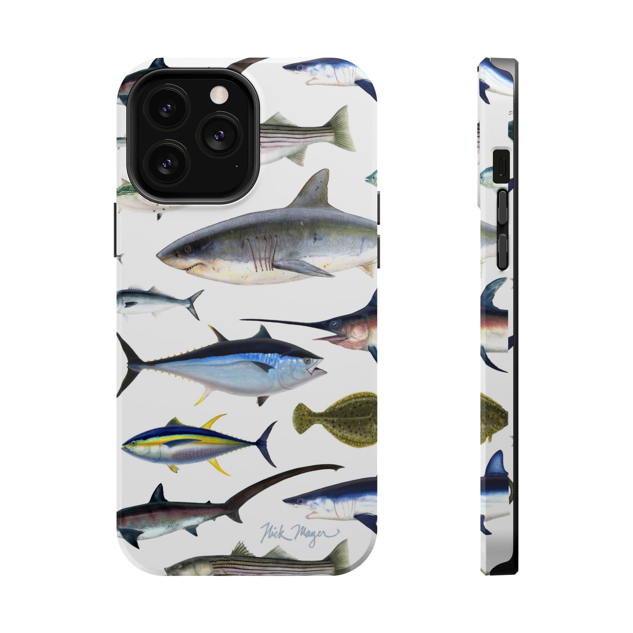 New England Fish White MagSafe iPhone Case