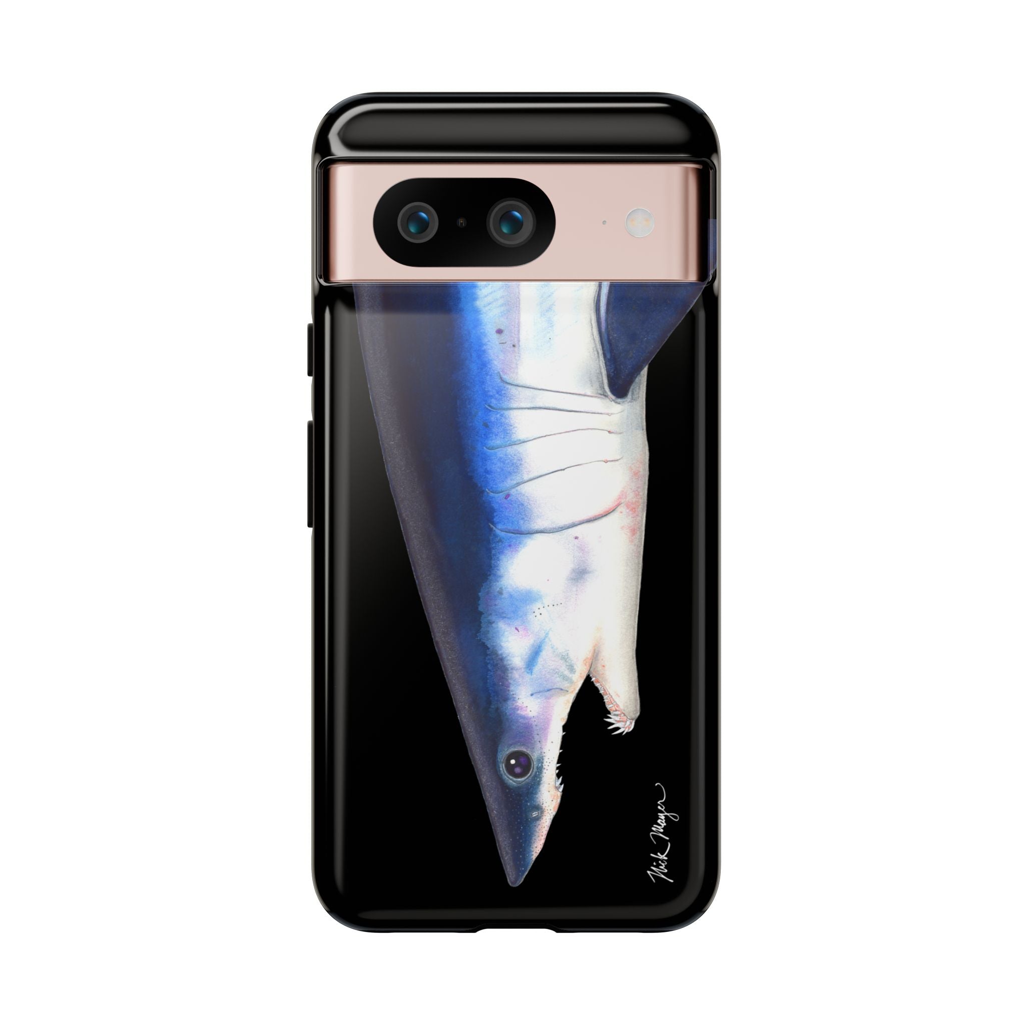 Mako Shark Face Black Phone Case (Samsung) Printify