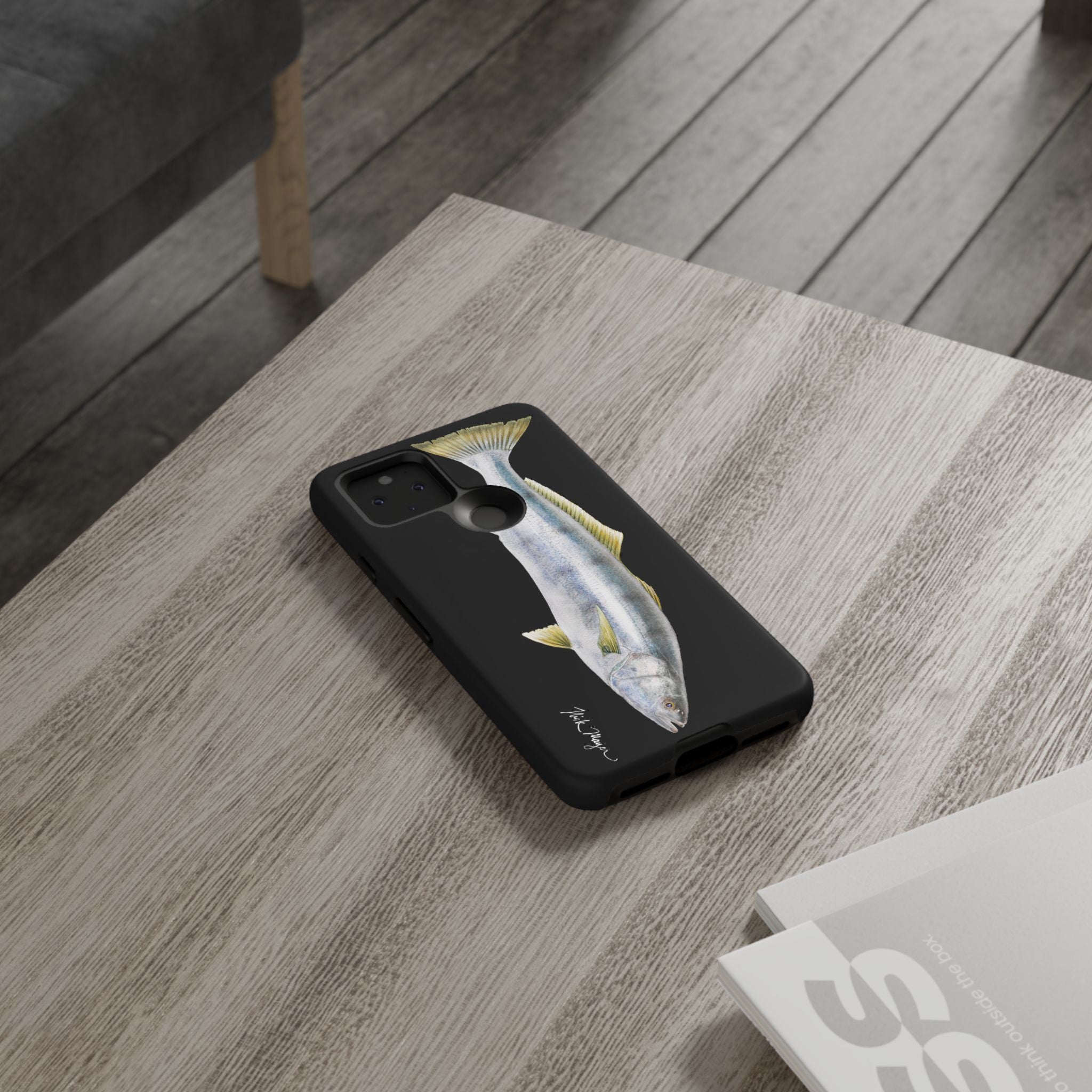 White Sea Bass Phone Case (Samsung) - black