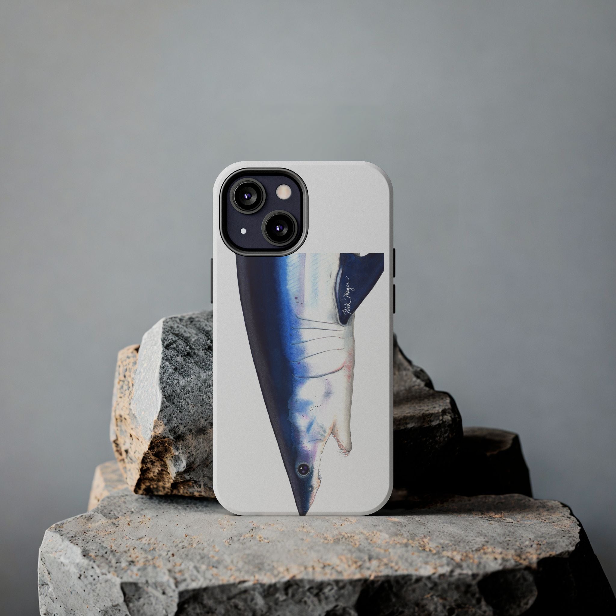 Mako Shark Face White Phone Case (iPhone)