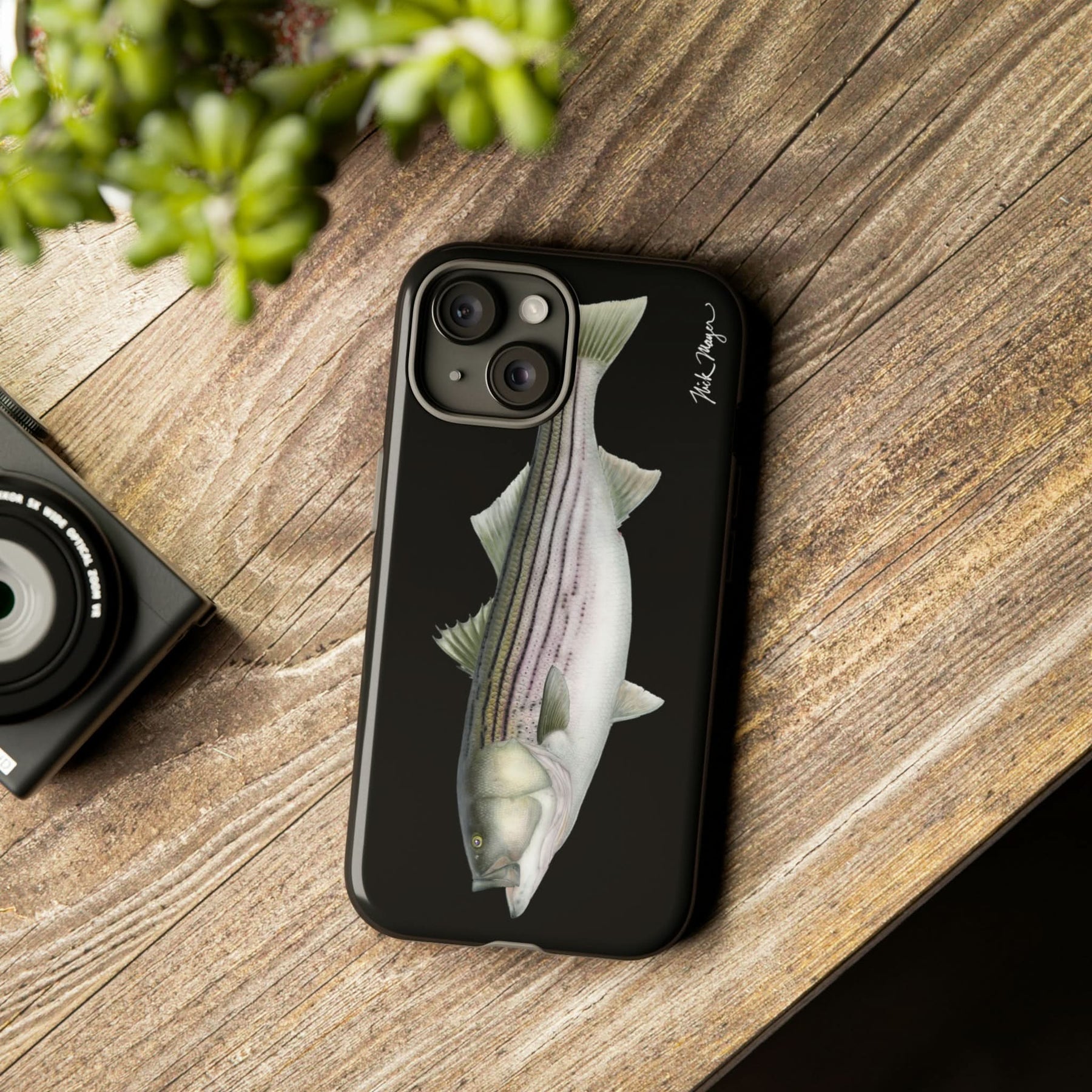 30lb Striper Black iPhone 15 Case