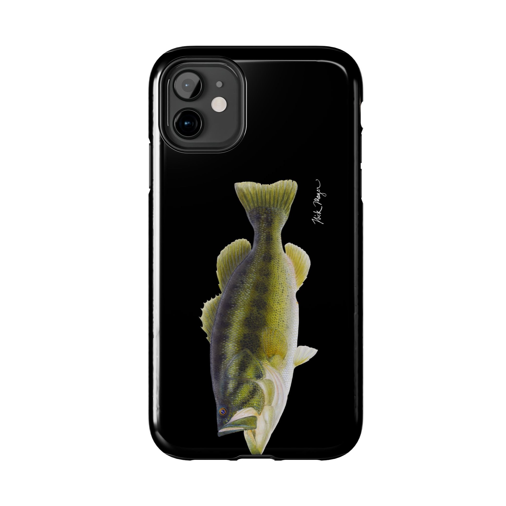 Largemouth Bass Black Phone Case (iPhone)