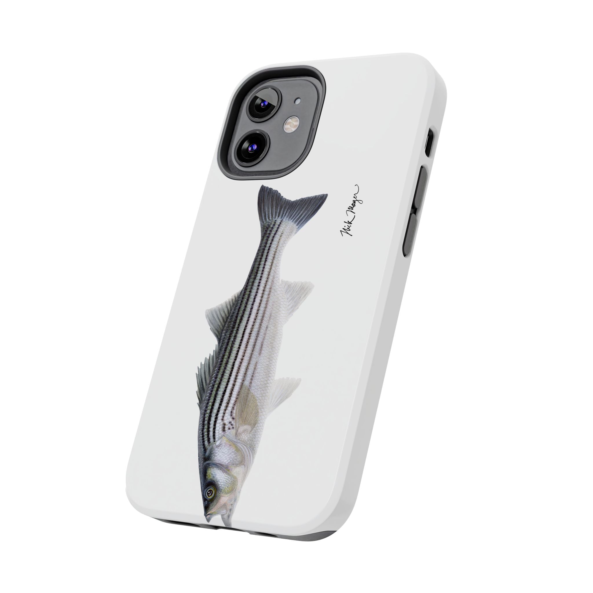Schoolie Striper White Phone Case (iPhone)