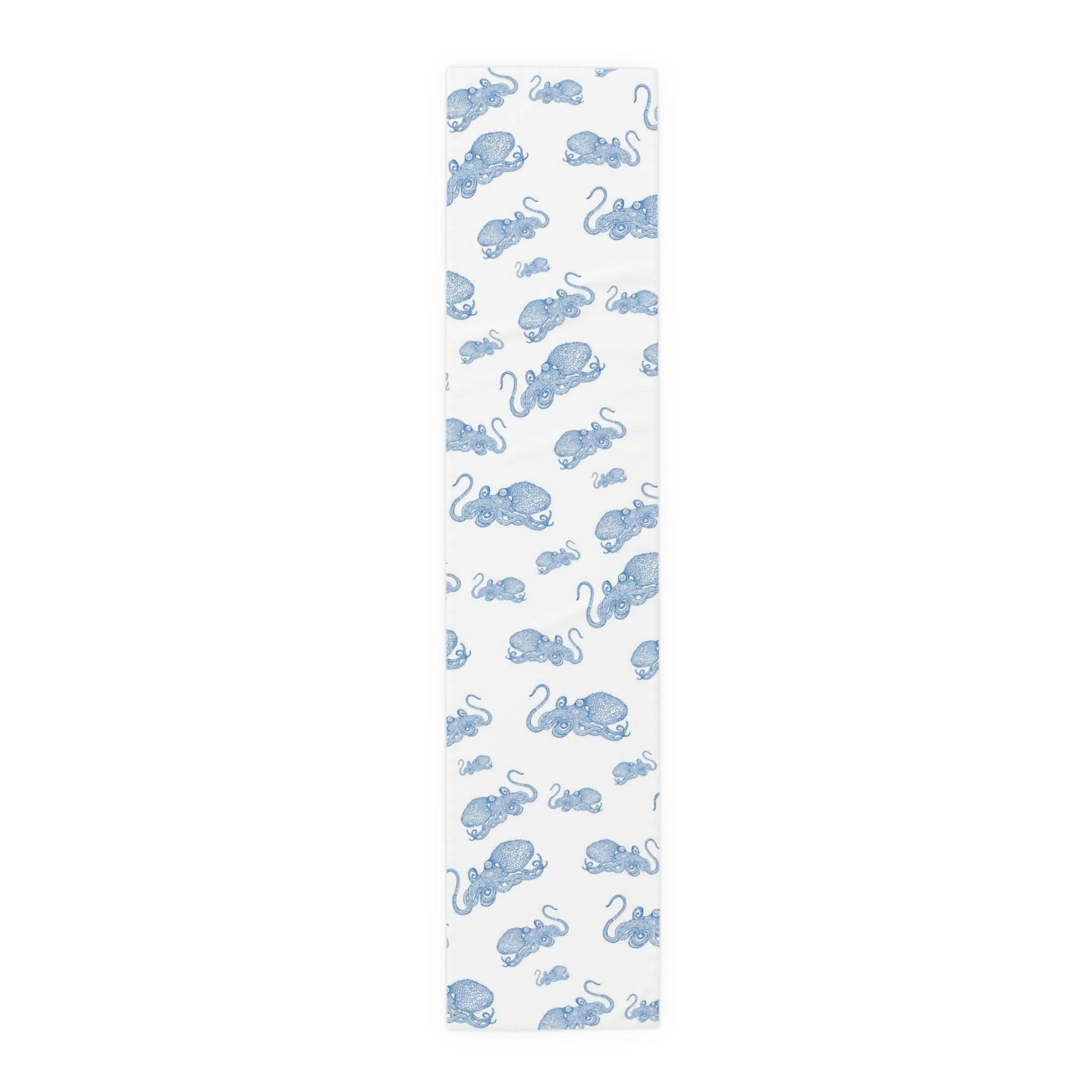 Blue Octopus Cotton Table Runner