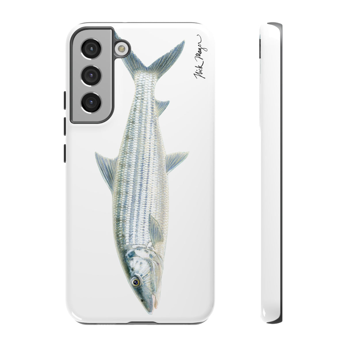 Bonefish White Phone Case (Samsung) Printify