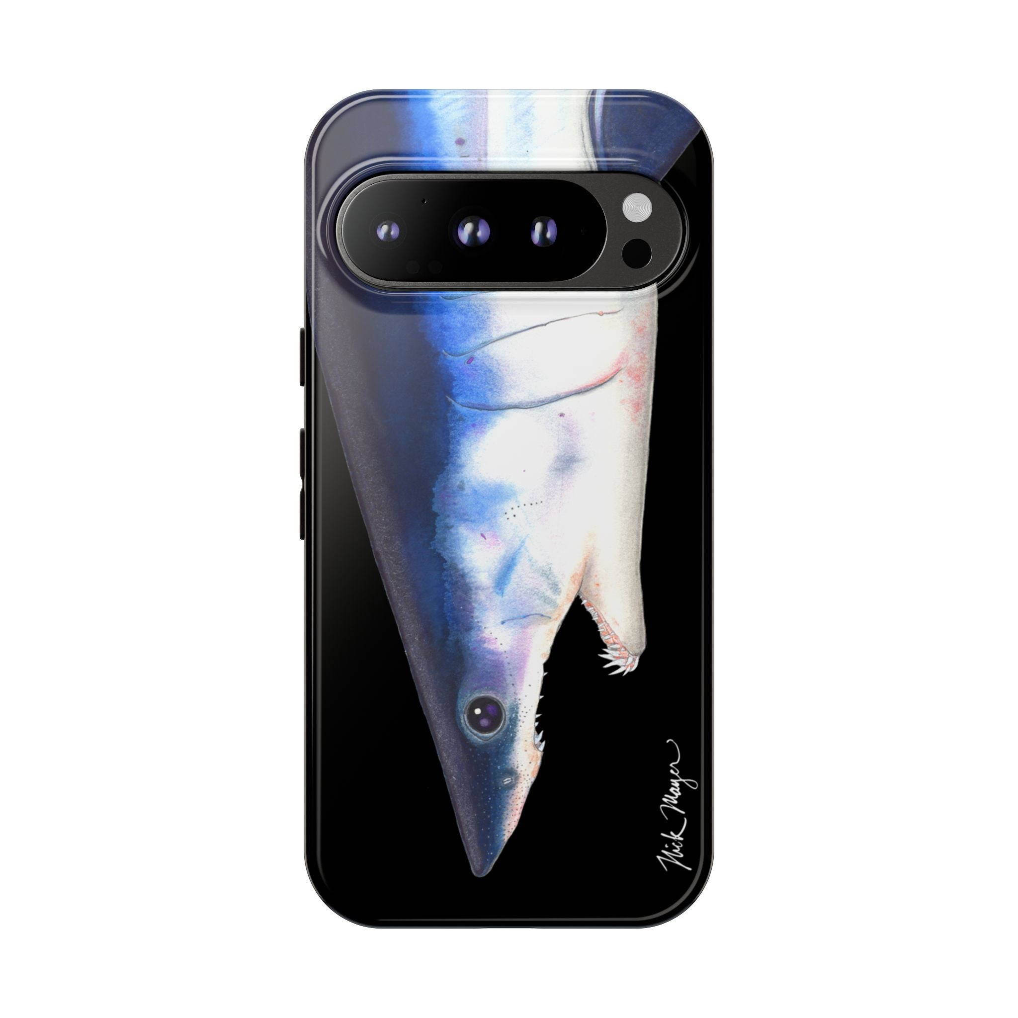 Mako Shark Face Black Phone Case (Samsung) Printify