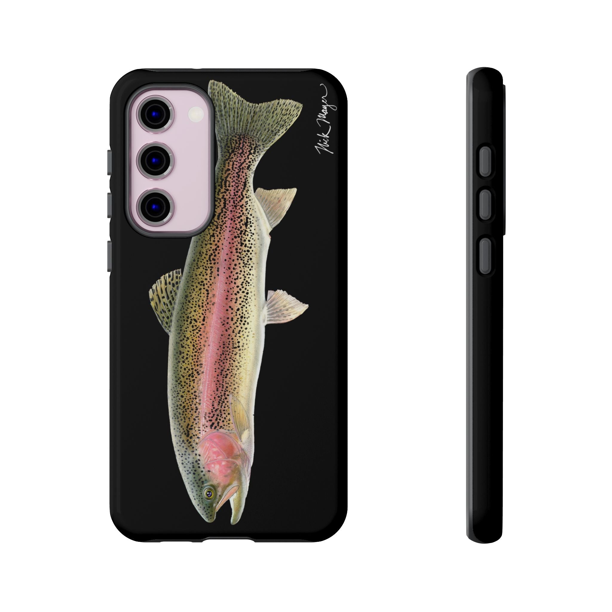 Rainbow Trout Black Phone Case (Samsung) Printify
