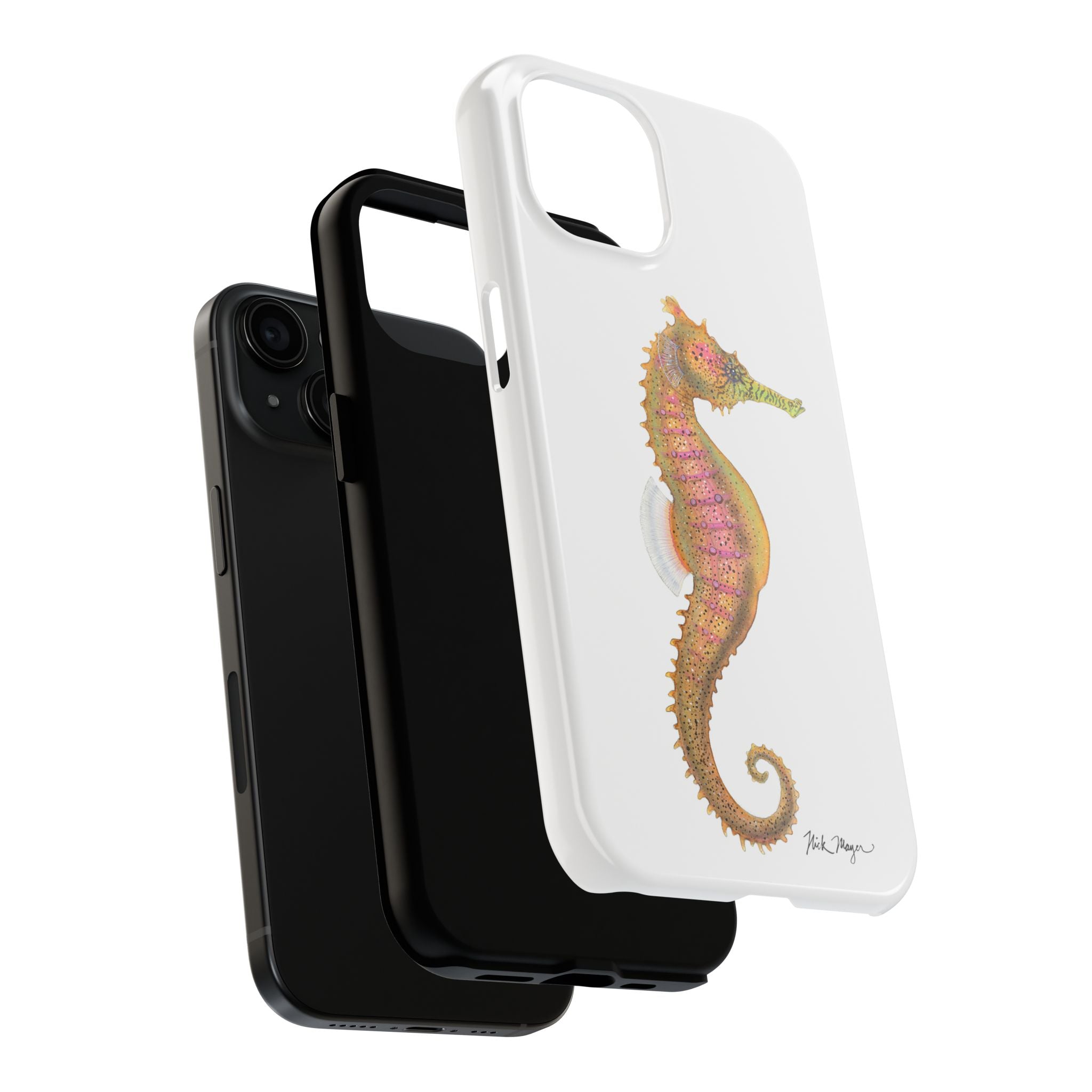 Pink Seahorse Phone Case (iPhone)