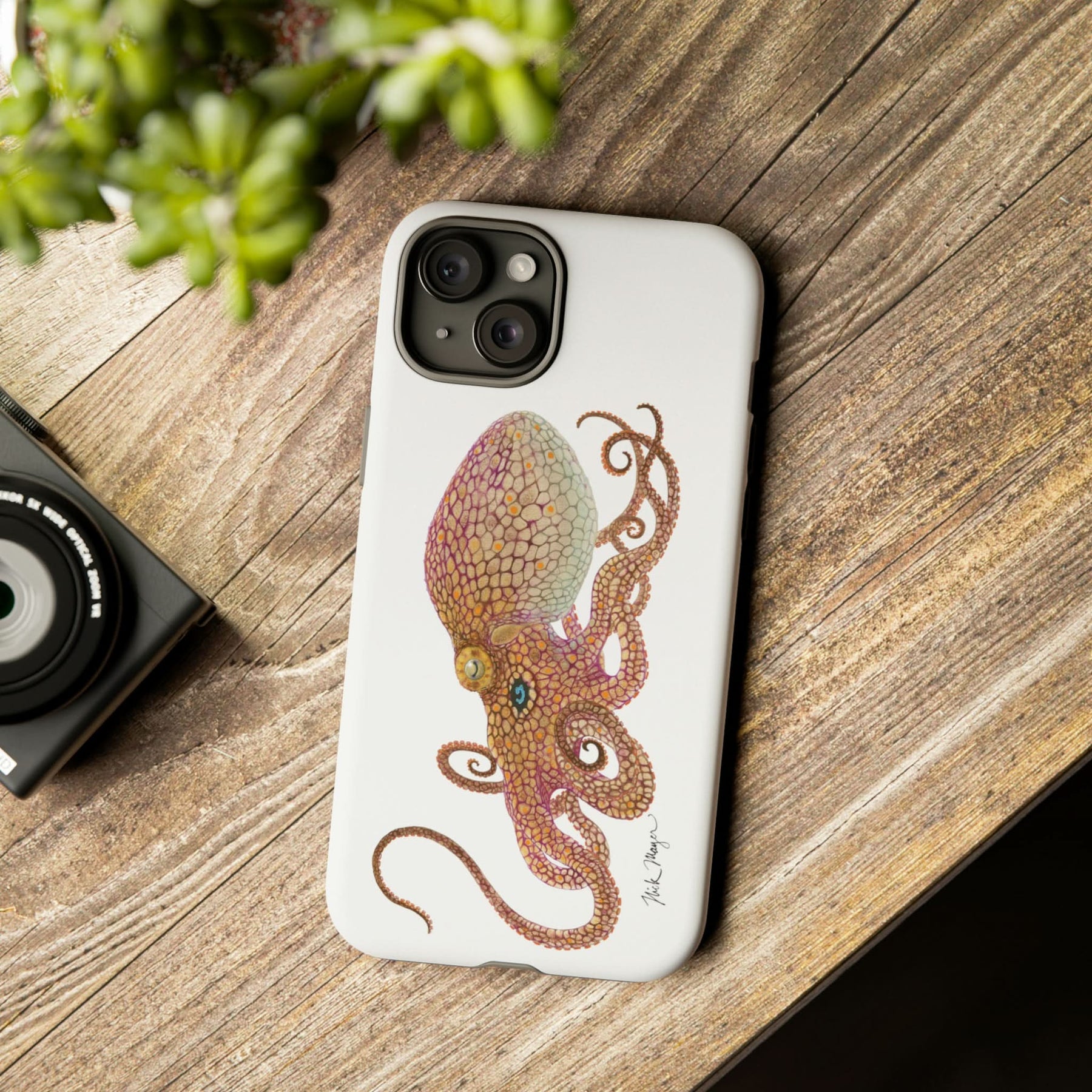 Two Spot Octopus iPhone 15 Case