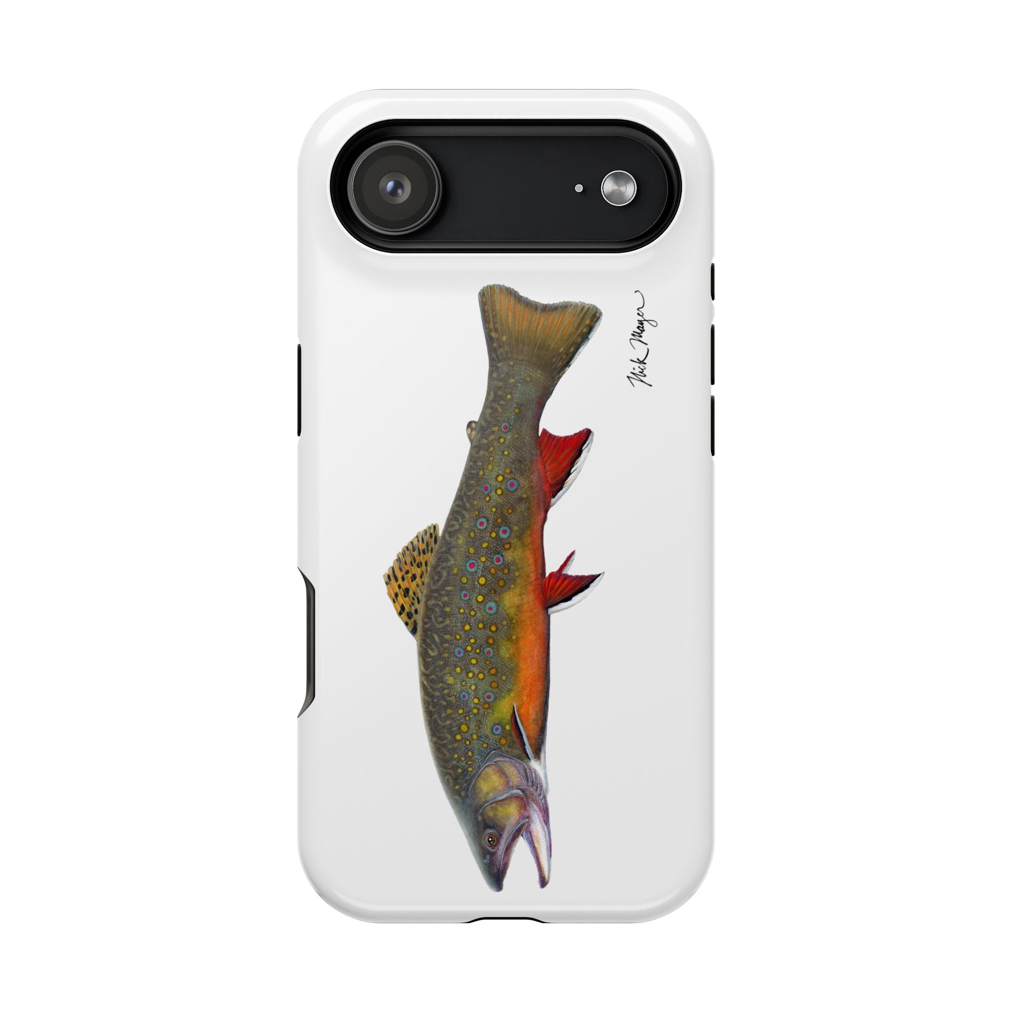 Brook Trout MagSafe White iPhone Case